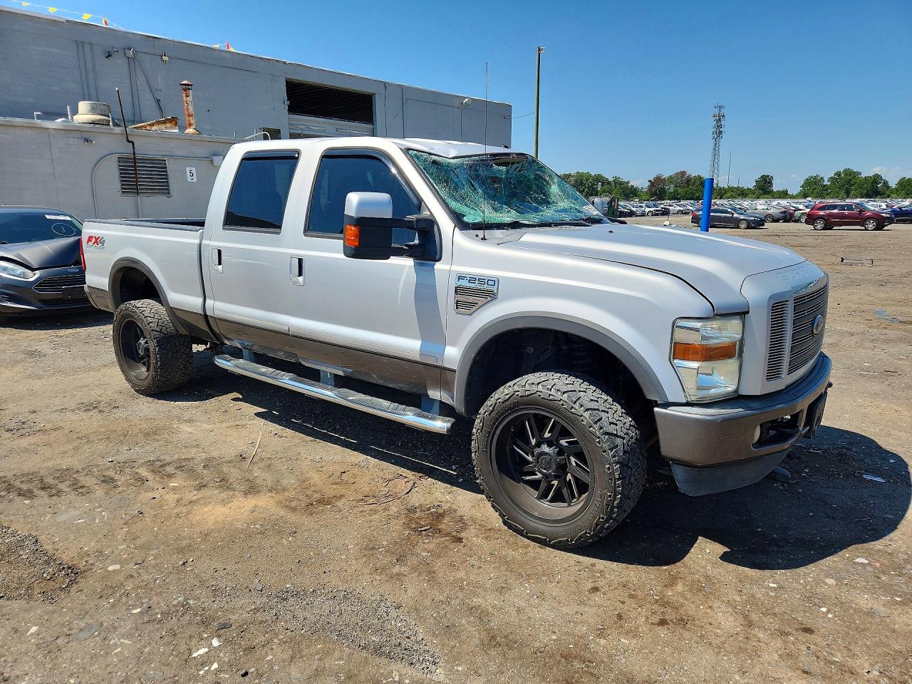 2008 Ford F250 Super Duty Silver vin: 1FTSW21R18EC72913
