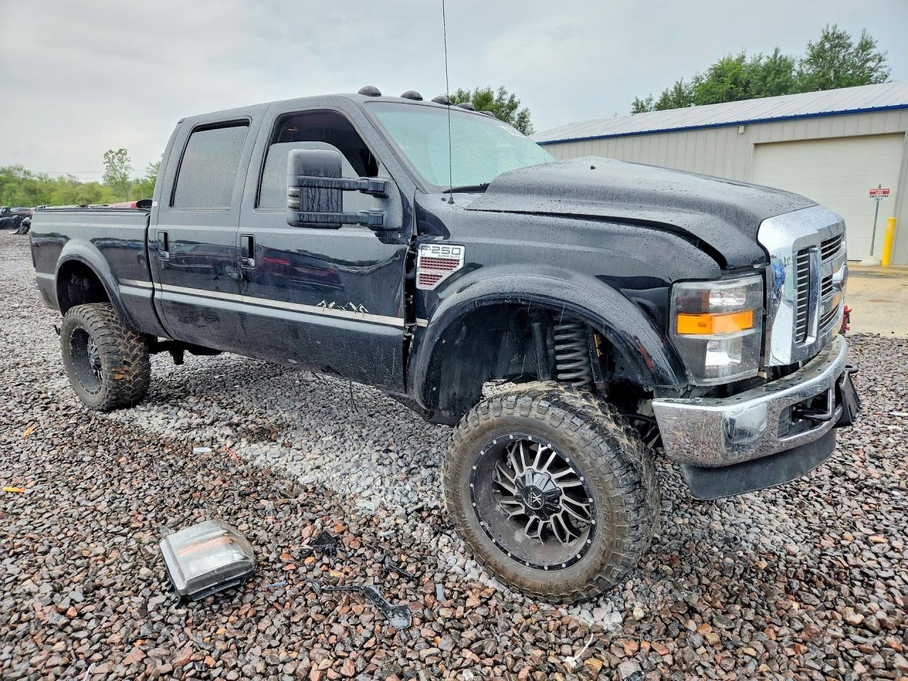 2008 Ford F250 Super Duty Black vin: 1FTSW21R18EC89419