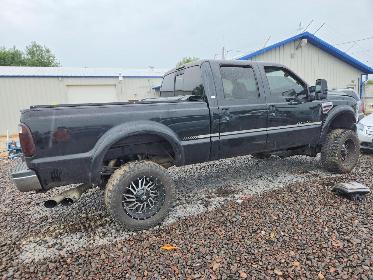 2008 Ford F250 Super Duty Black vin: 1FTSW21R18EC89419