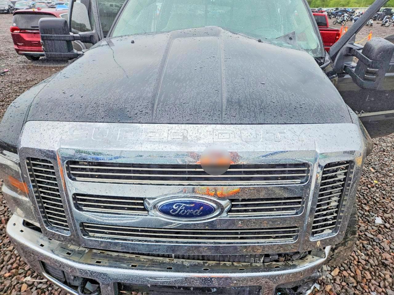 2008 Ford F250 Super Duty Black vin: 1FTSW21R18EC89419