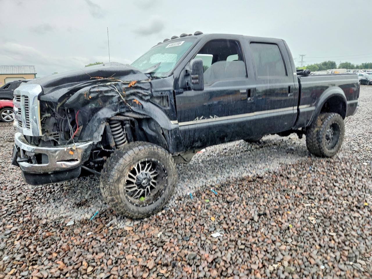 2008 Ford F250 Super Duty Black vin: 1FTSW21R18EC89419