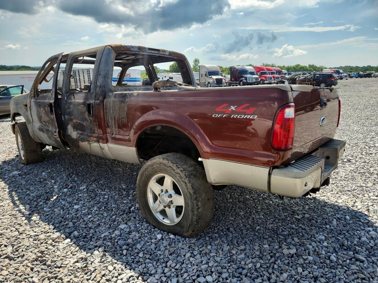 2008 Ford F250 Super Duty Brown vin: 1FTSW21R18EC94524