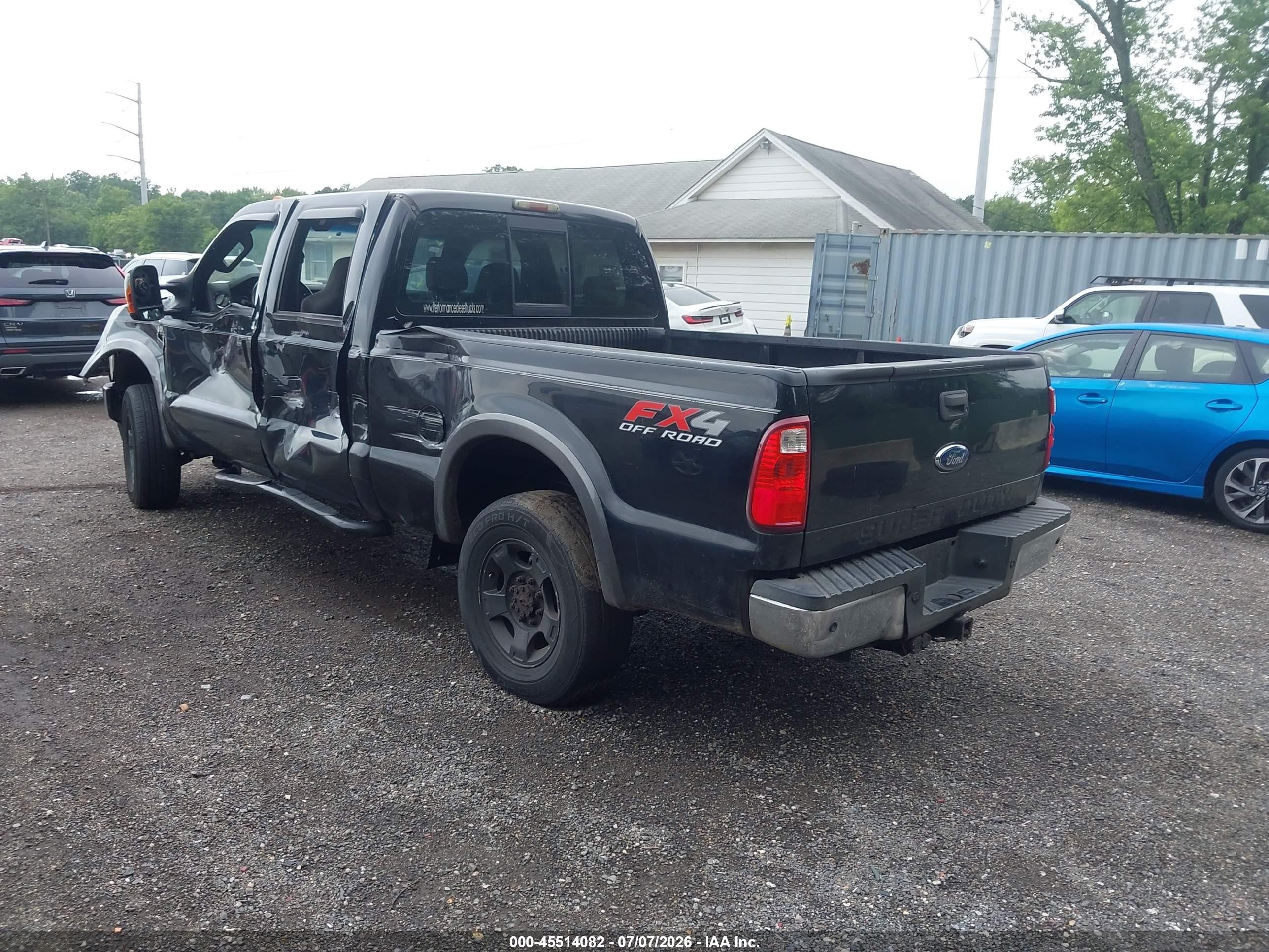 2008 Ford Super Duty F-250 Srw Fx4/harley-davidson/king Ranch/lariat/xl/xlt Black vin: 1FTSW21R28EC13370