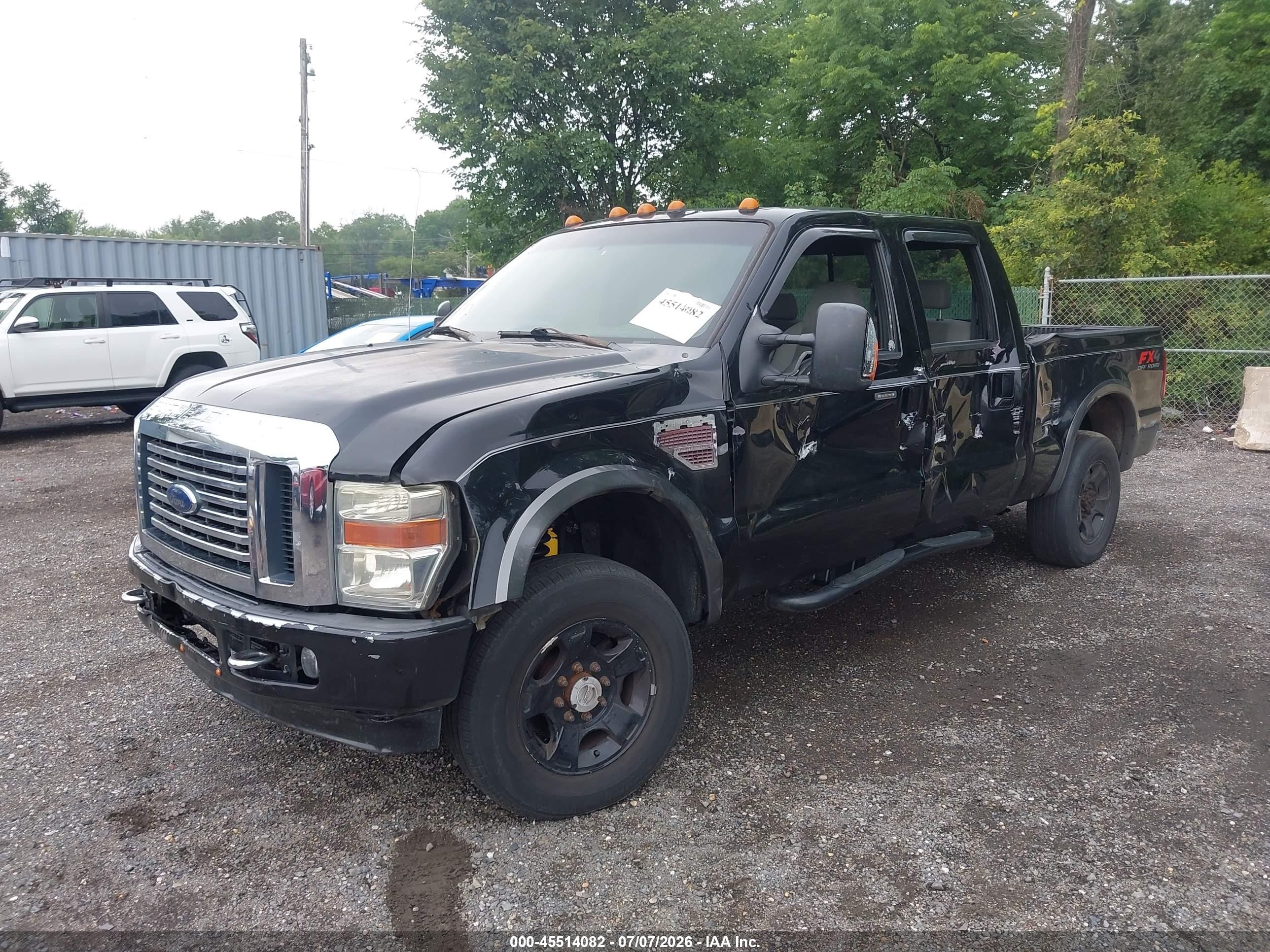 2008 Ford Super Duty F-250 Srw Fx4/harley-davidson/king Ranch/lariat/xl/xlt Black vin: 1FTSW21R28EC13370
