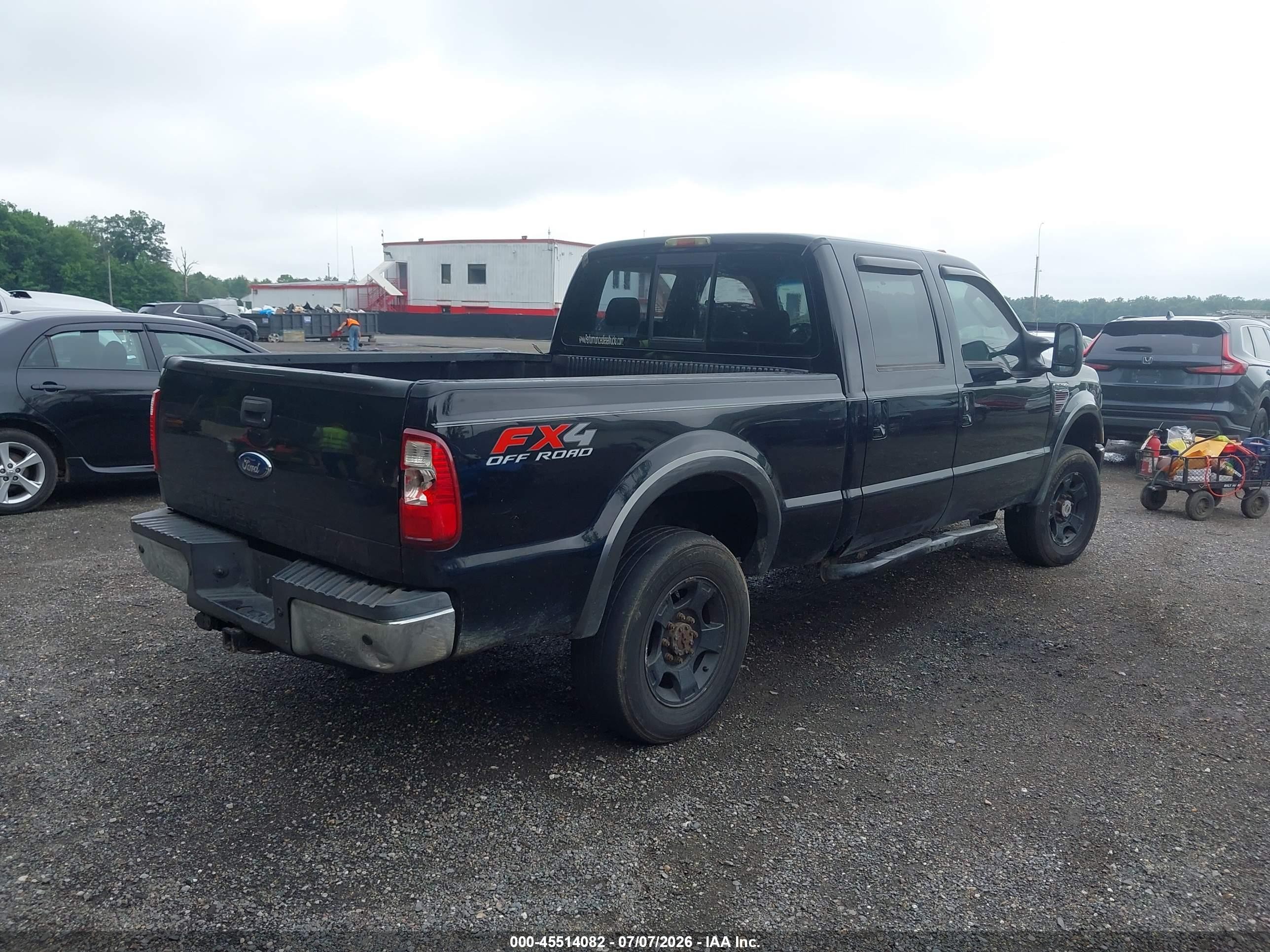 2008 Ford Super Duty F-250 Srw Fx4/harley-davidson/king Ranch/lariat/xl/xlt Black vin: 1FTSW21R28EC13370