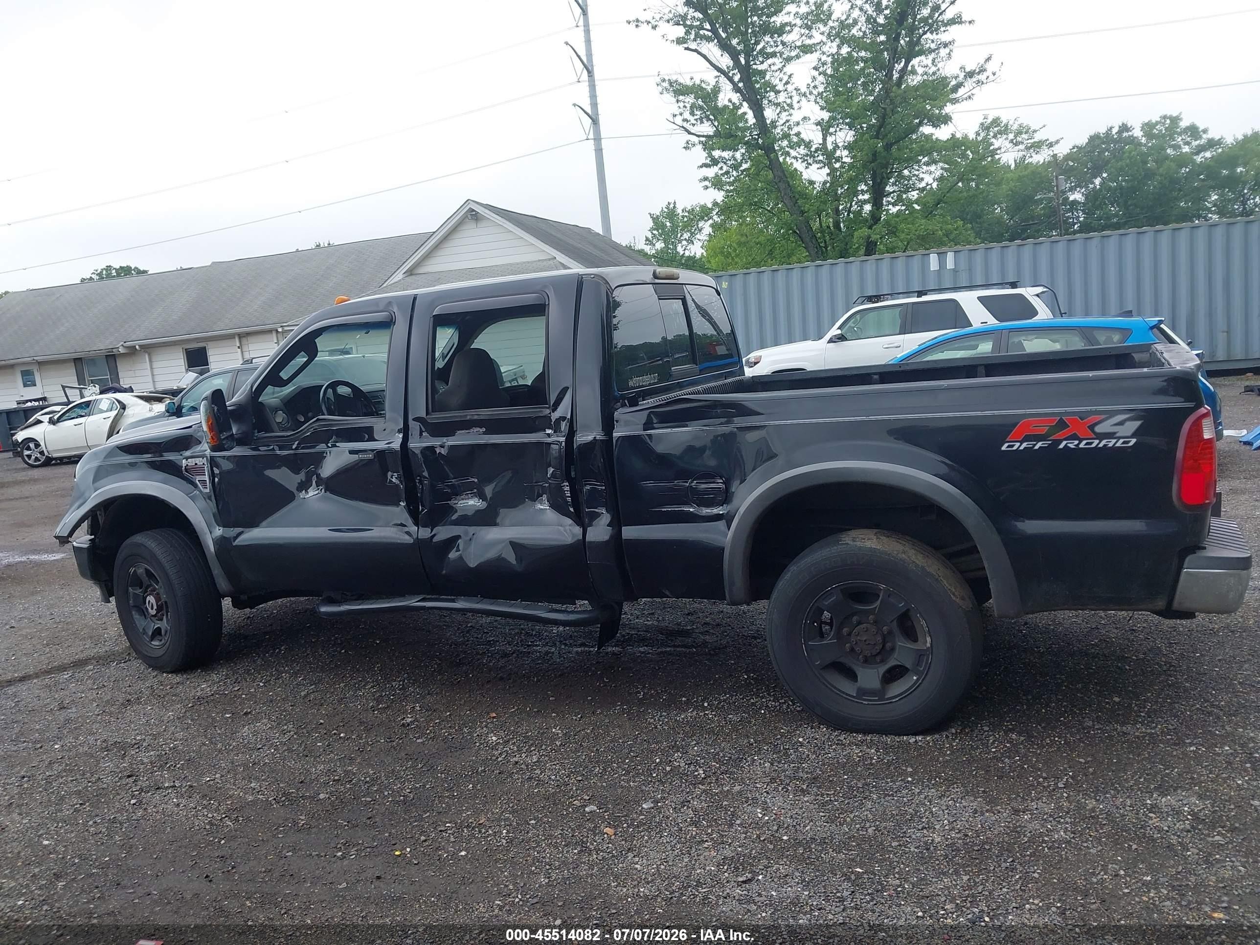 2008 Ford Super Duty F-250 Srw Fx4/harley-davidson/king Ranch/lariat/xl/xlt Black vin: 1FTSW21R28EC13370