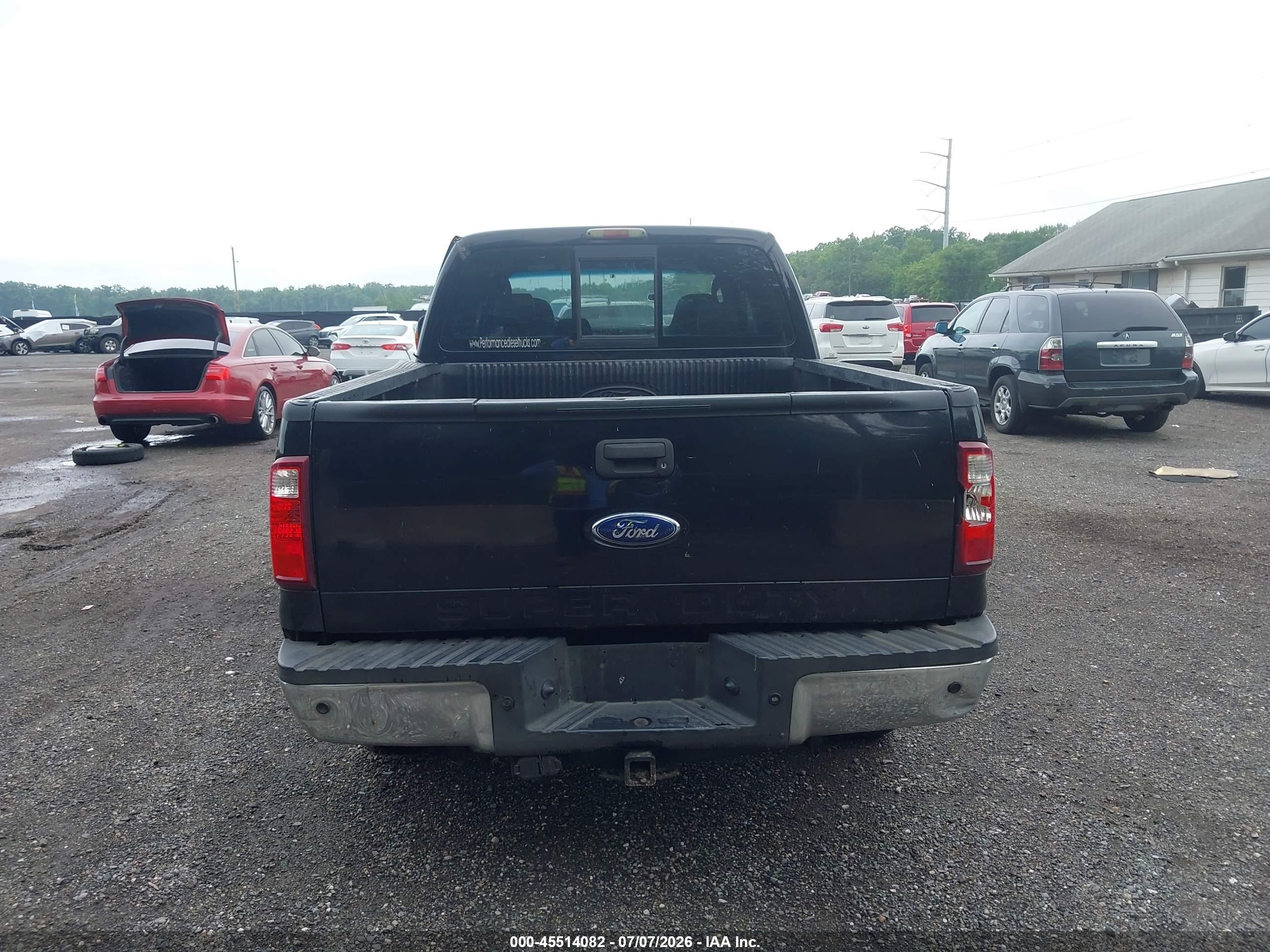 2008 Ford Super Duty F-250 Srw Fx4/harley-davidson/king Ranch/lariat/xl/xlt Black vin: 1FTSW21R28EC13370