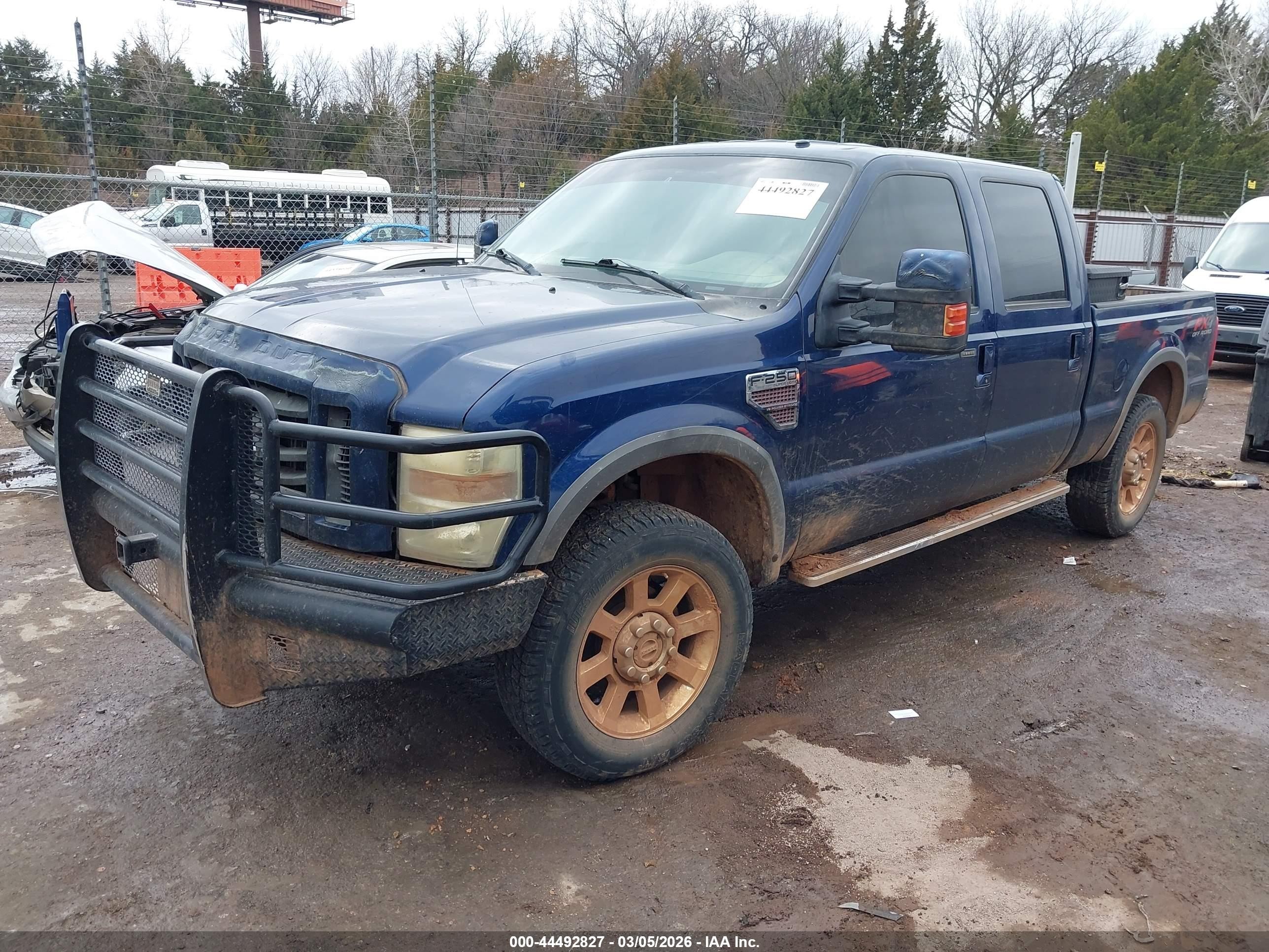 2008 Ford F-250 Fx4/harley-davidson/king Ranch/lariat/xl/xlt Blue vin: 1FTSW21R28EC94922