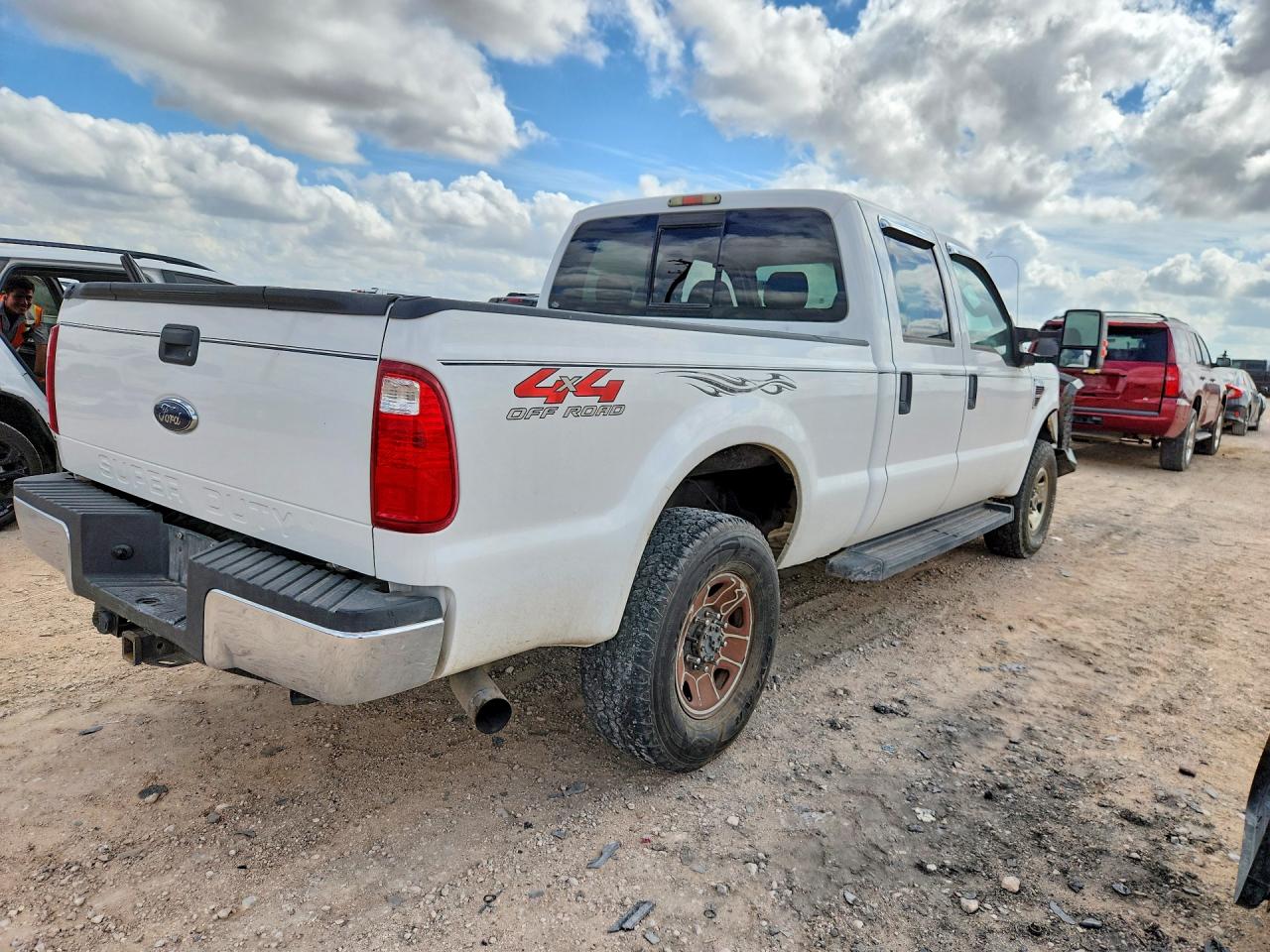 2008 Ford F250 Super Duty White vin: 1FTSW21R28ED19771