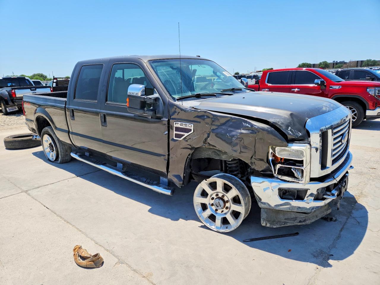 2008 Ford F250 Super Duty Gray vin: 1FTSW21R28ED41964