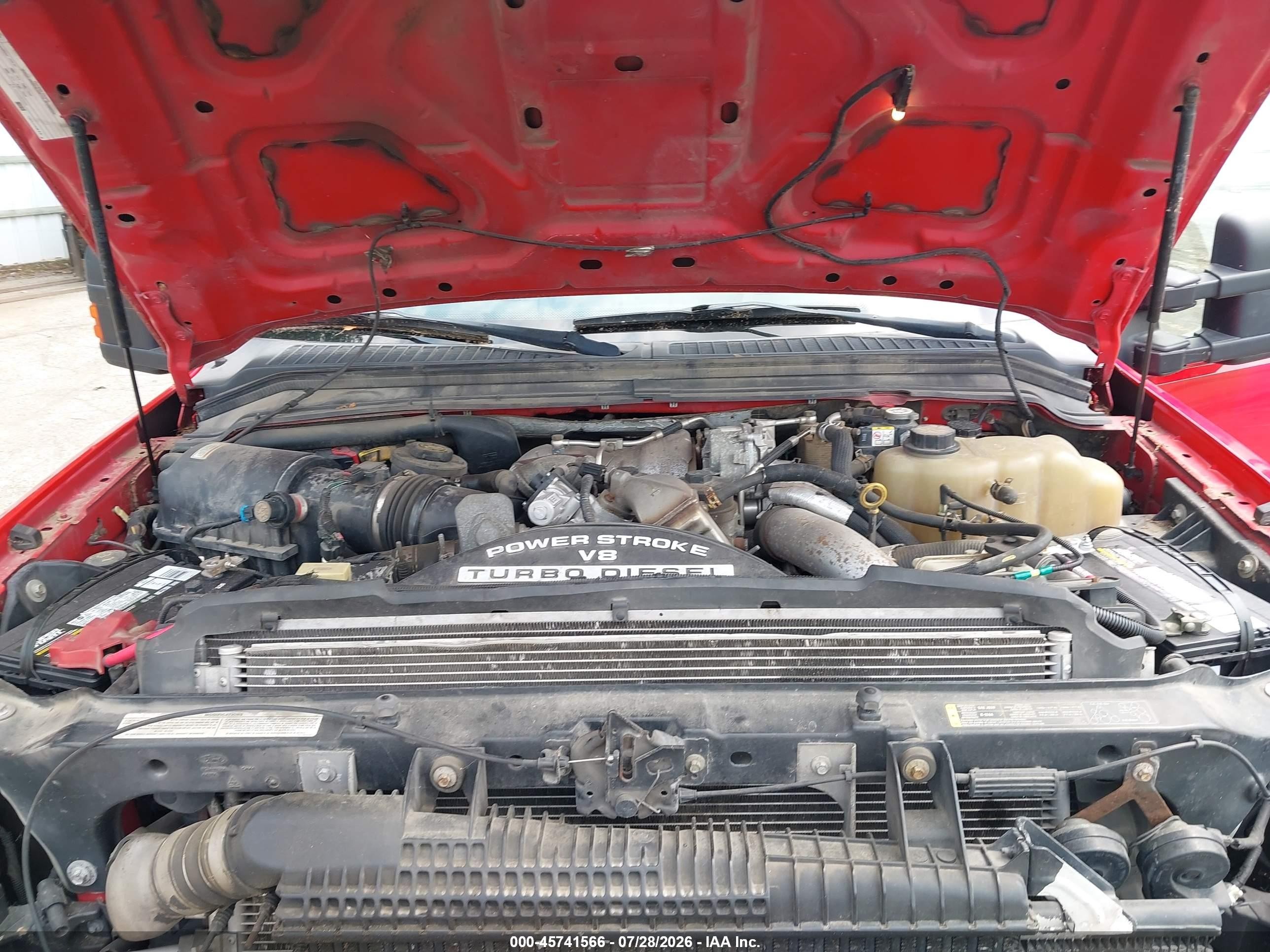 2008 Ford Super Duty F-250 Srw Fx4/harley-davidson/king Ranch/lariat/xl/xlt Red vin: 1FTSW21R28EE19532