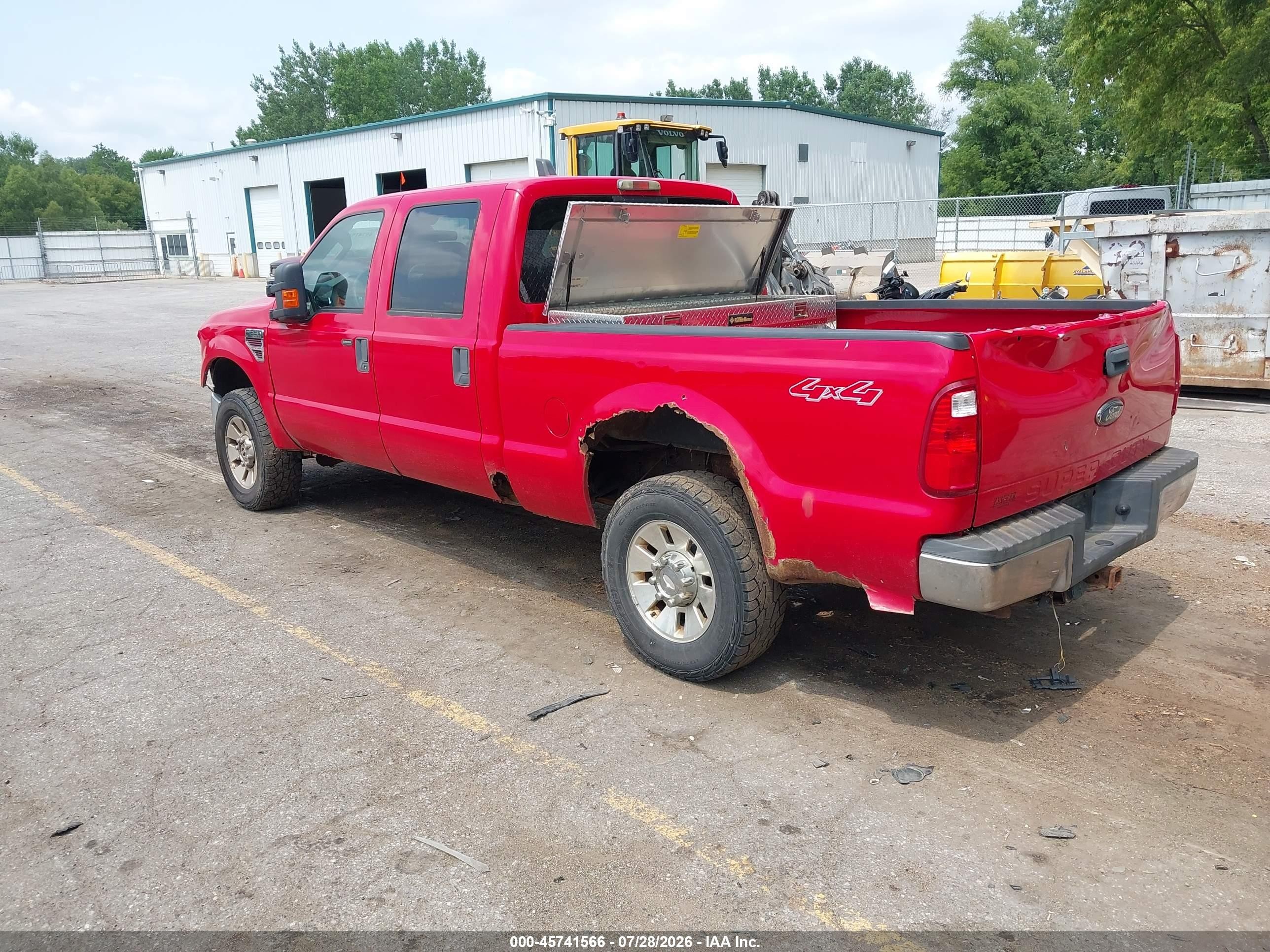2008 Ford Super Duty F-250 Srw Fx4/harley-davidson/king Ranch/lariat/xl/xlt Red vin: 1FTSW21R28EE19532