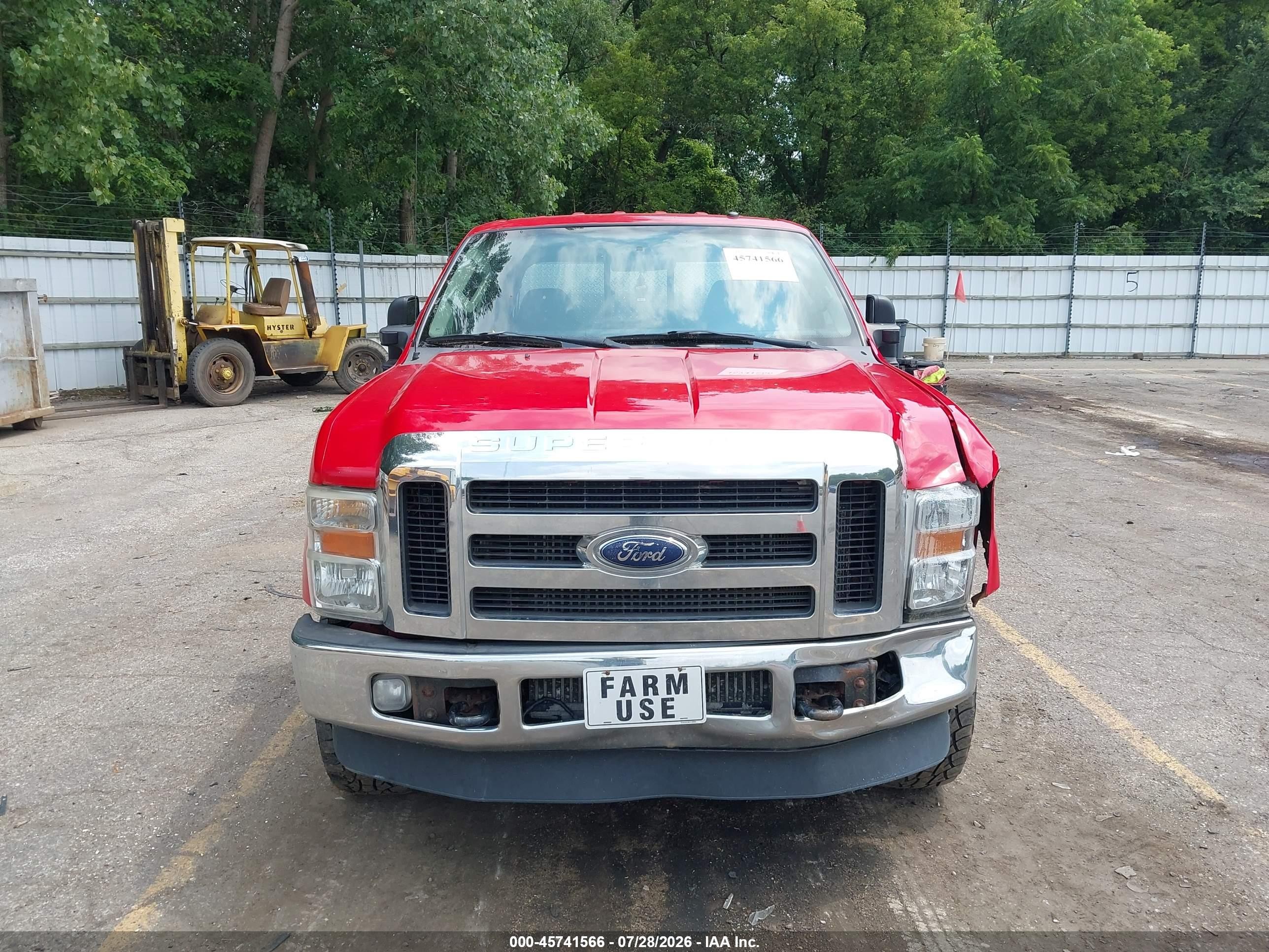 2008 Ford Super Duty F-250 Srw Fx4/harley-davidson/king Ranch/lariat/xl/xlt Red vin: 1FTSW21R28EE19532
