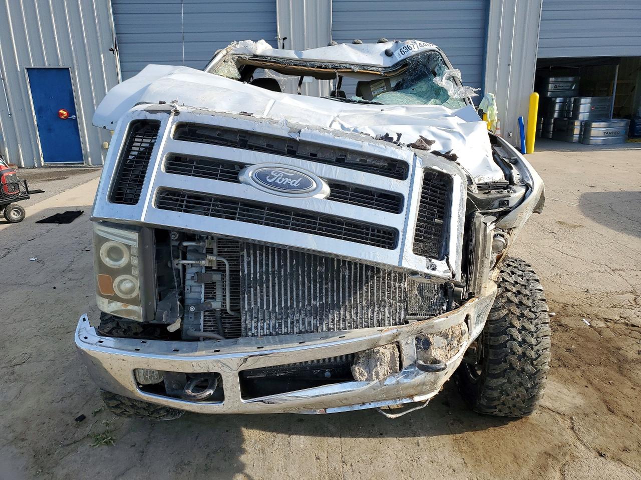 2008 Ford F250 Super Duty Silver vin: 1FTSW21R28EE24486