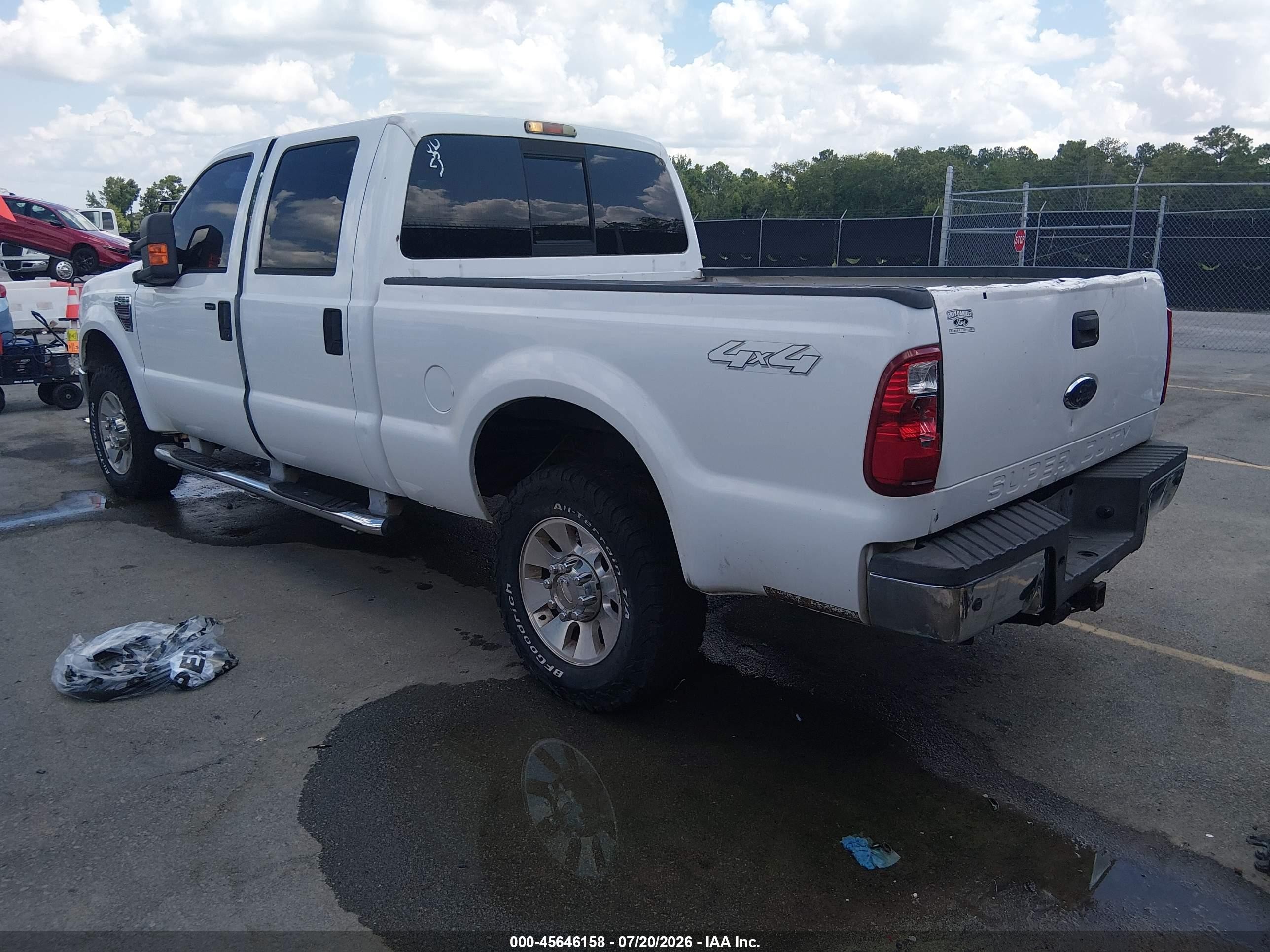 2008 Ford Super Duty F-250 Srw Fx4/harley-davidson/king Ranch/lariat/xl/xlt White vin: 1FTSW21R38EA35808