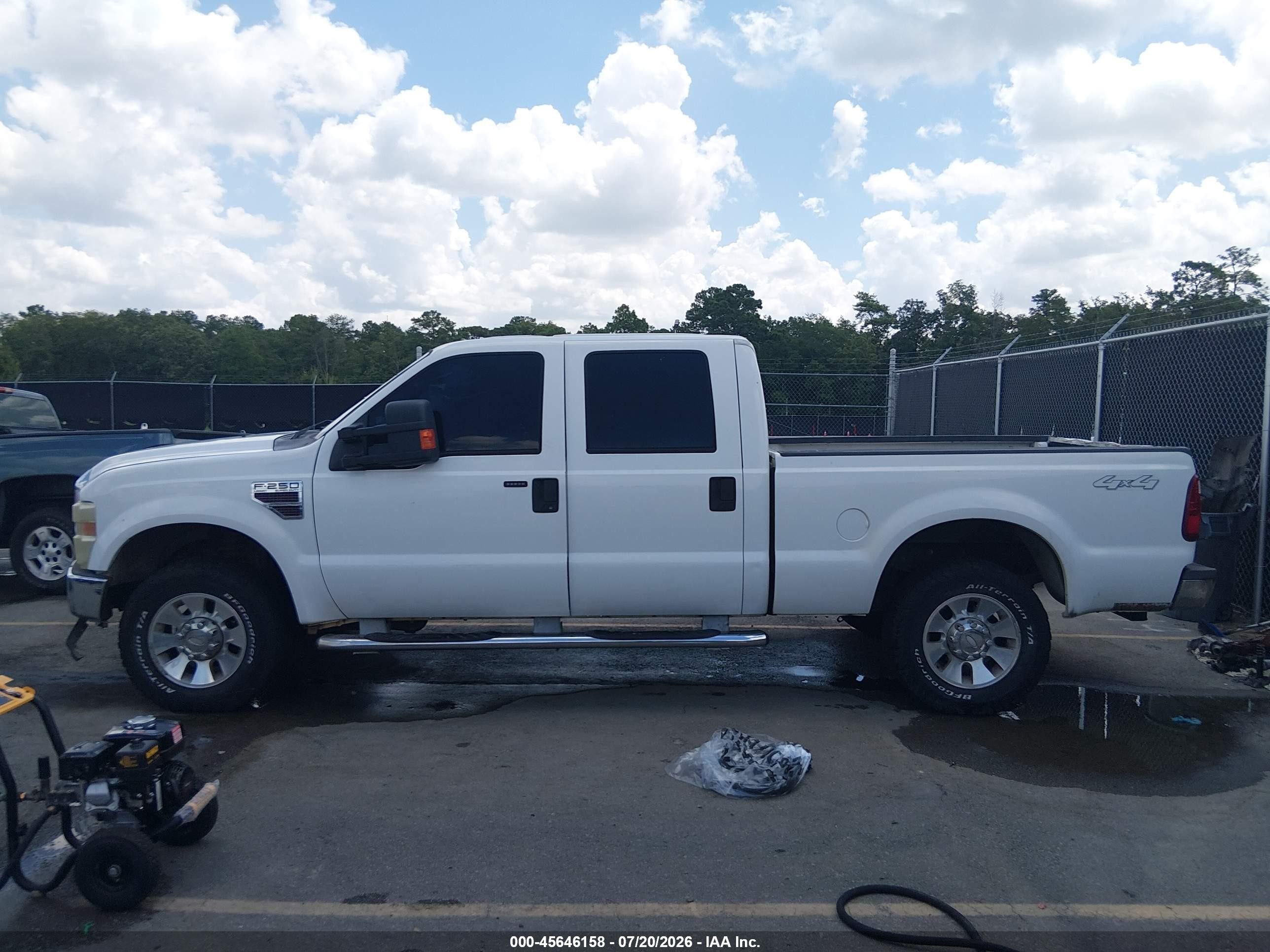 2008 Ford Super Duty F-250 Srw Fx4/harley-davidson/king Ranch/lariat/xl/xlt White vin: 1FTSW21R38EA35808