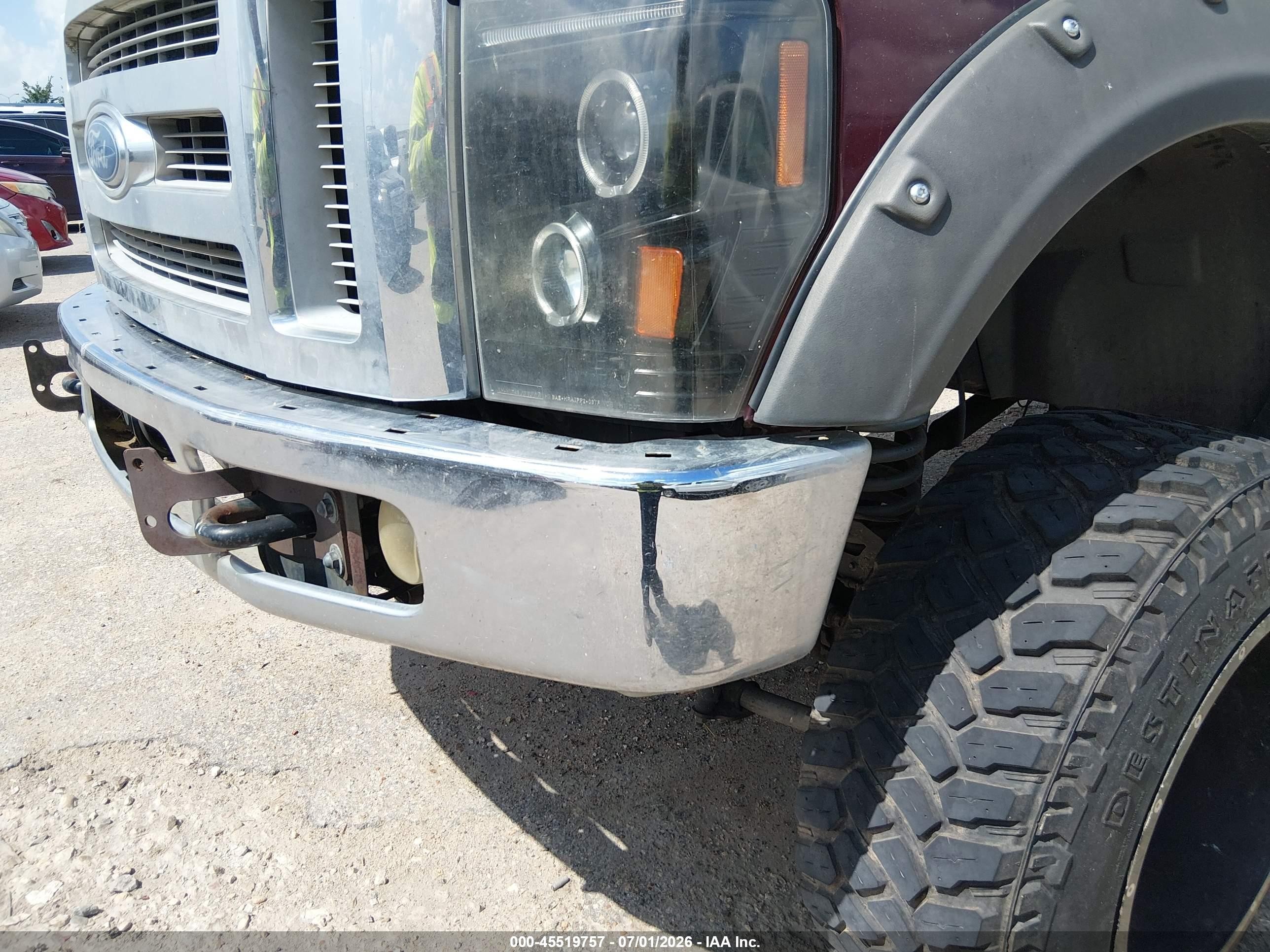 2008 Ford F-250 Lariat Maroon vin: 1FTSW21R38EB12032