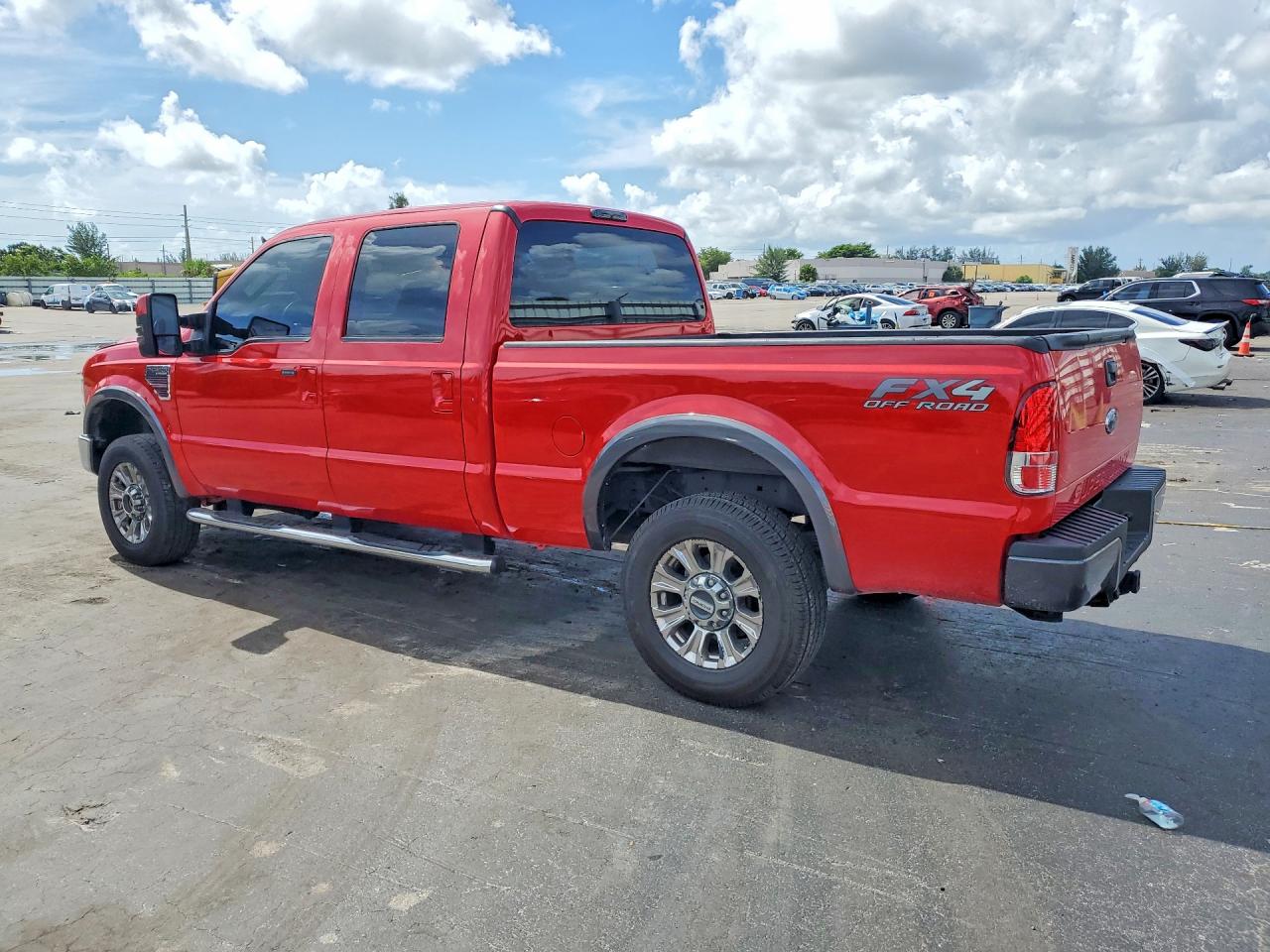 2008 Ford F250 Super Duty Red vin: 1FTSW21R38EC45731