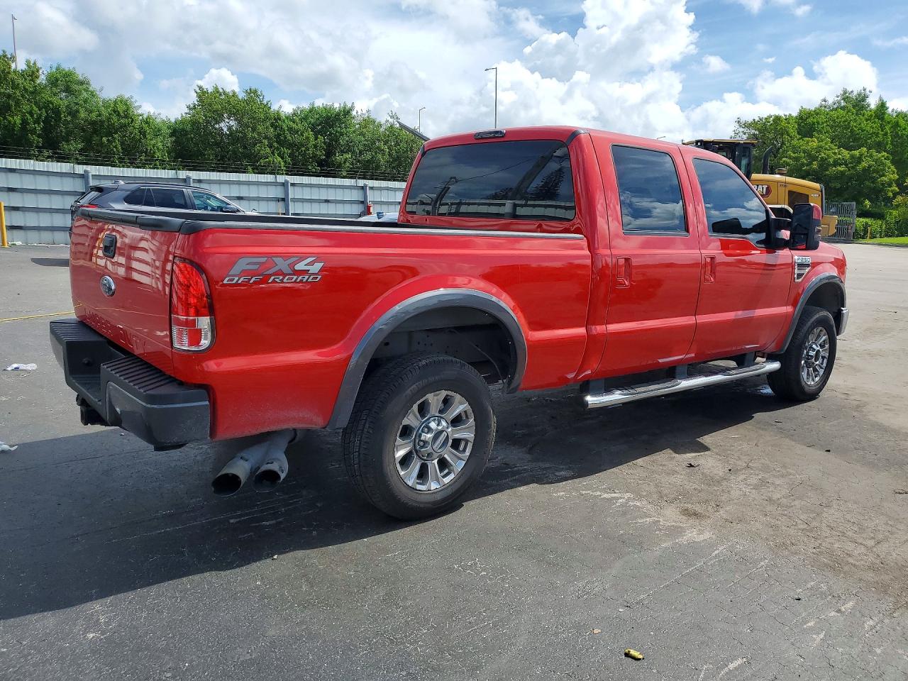 2008 Ford F250 Super Duty Red vin: 1FTSW21R38EC45731
