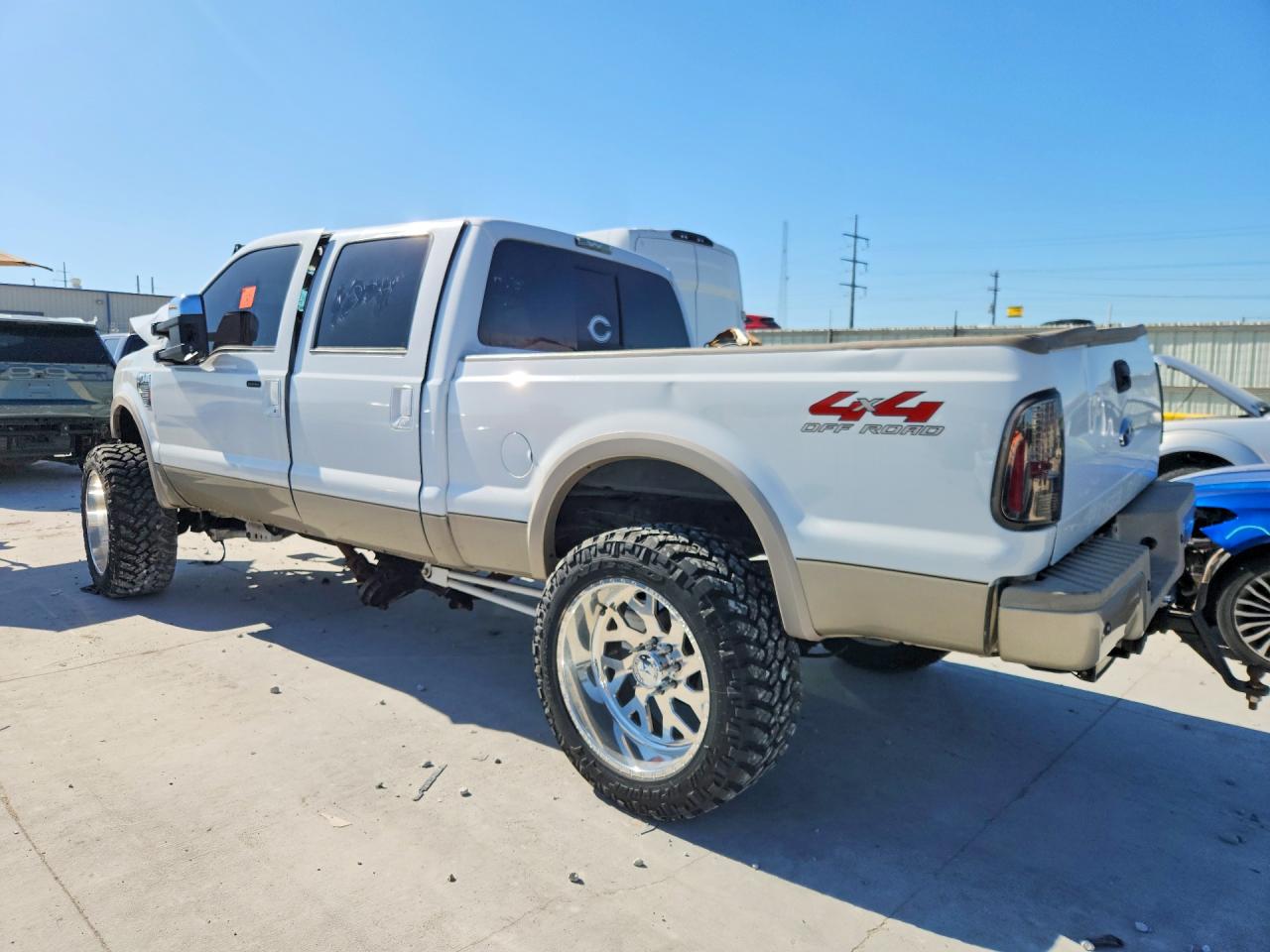2008 Ford F250 Super Duty White vin: 1FTSW21R38ED16586