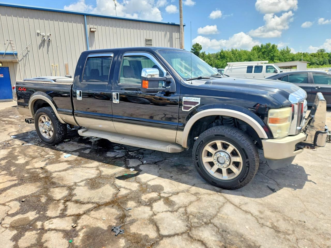 2008 Ford F250 Super Duty Black vin: 1FTSW21R38ED95113