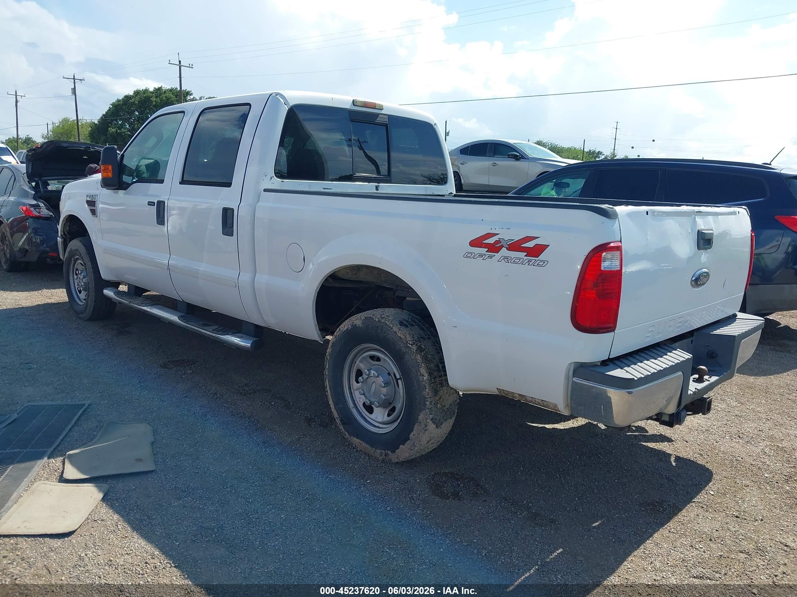 2008 Ford F-250 Fx4/harley-davidson/king Ranch/lariat/xl/xlt Белый vin: 1FTSW21R48ED54134