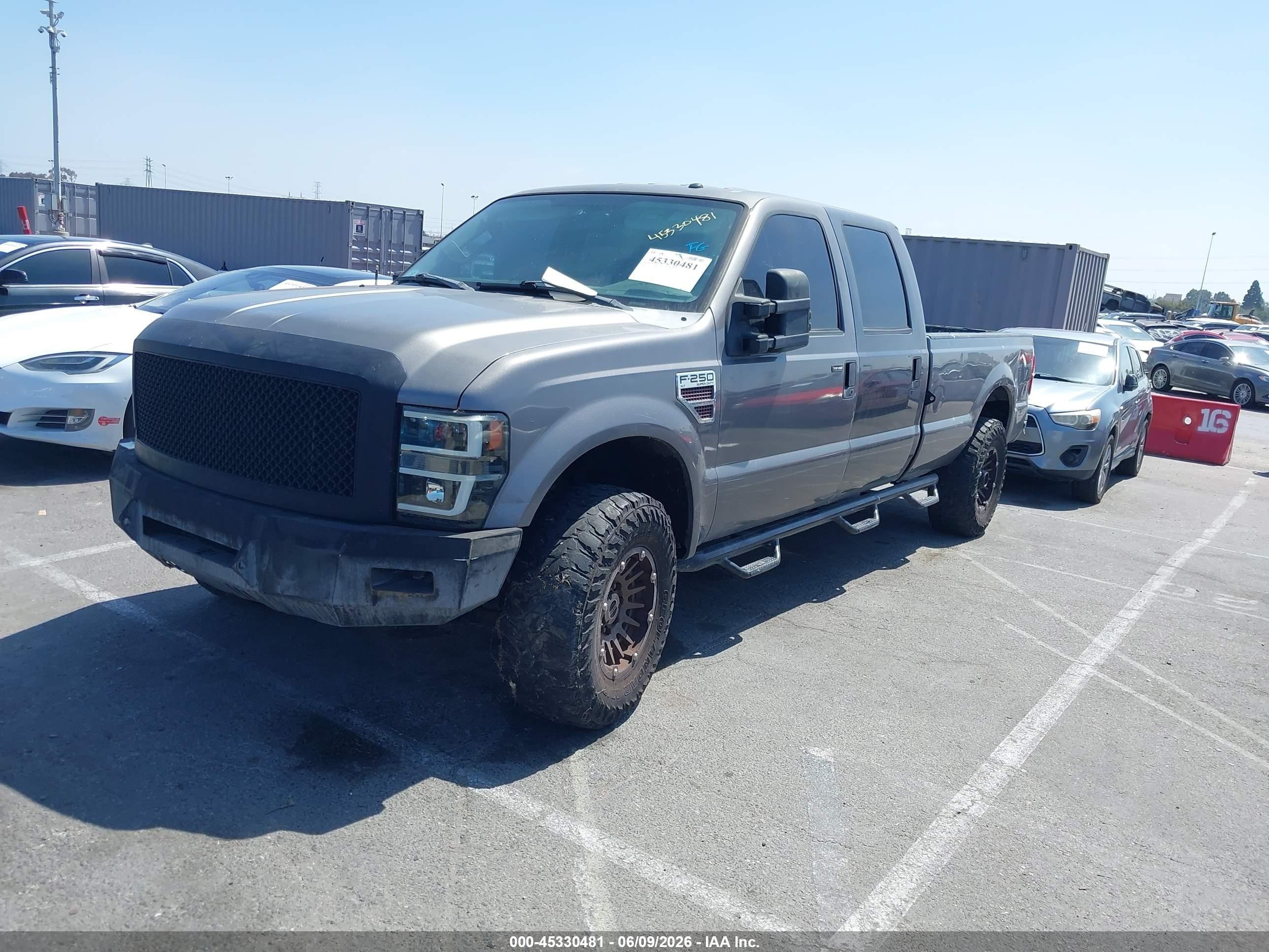 2009 Ford Super Duty F-250 Srw Fx4/harley-davidson/king Ranch/lariat/xl/xlt Серый vin: 1FTSW21R49EA54353