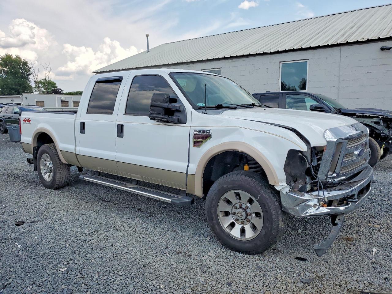 2009 Ford F250 Super Duty White vin: 1FTSW21R49EA76059
