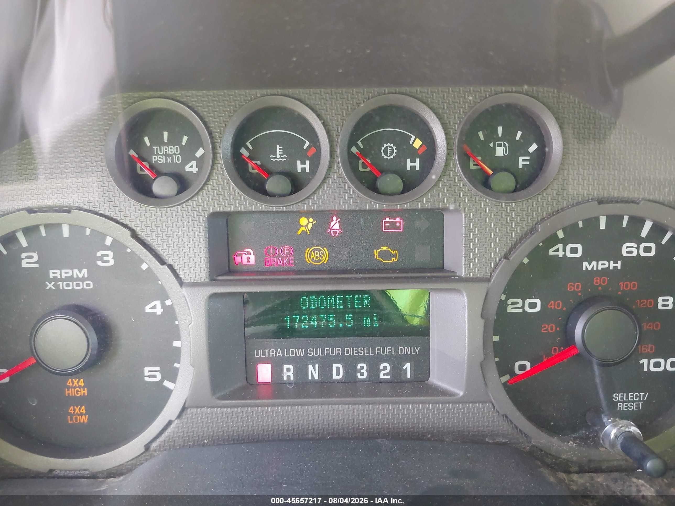 2008 Ford Super Duty F-250 Srw Fx4/harley-davidson/king Ranch/lariat/xl/xlt Зеленый vin: 1FTSW21R58EA13387