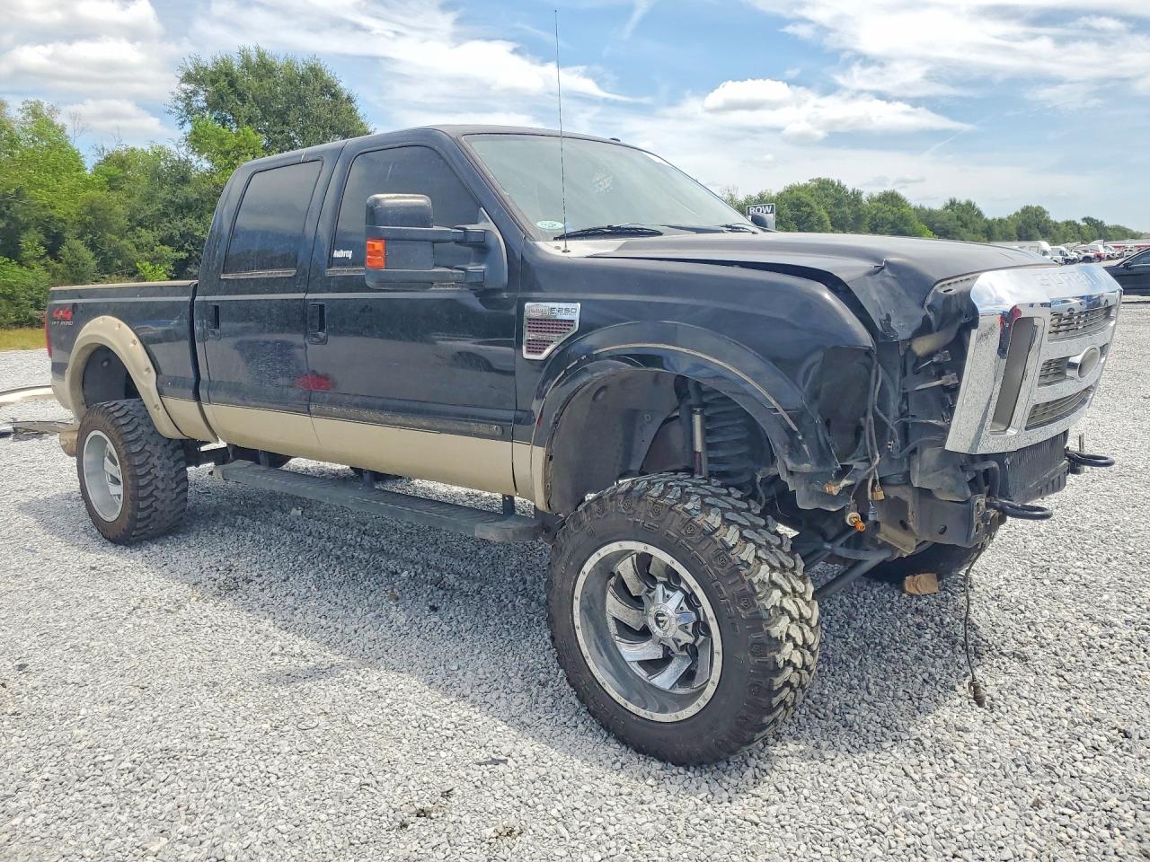 2008 Ford F250 Super Duty Black vin: 1FTSW21R58EB09908
