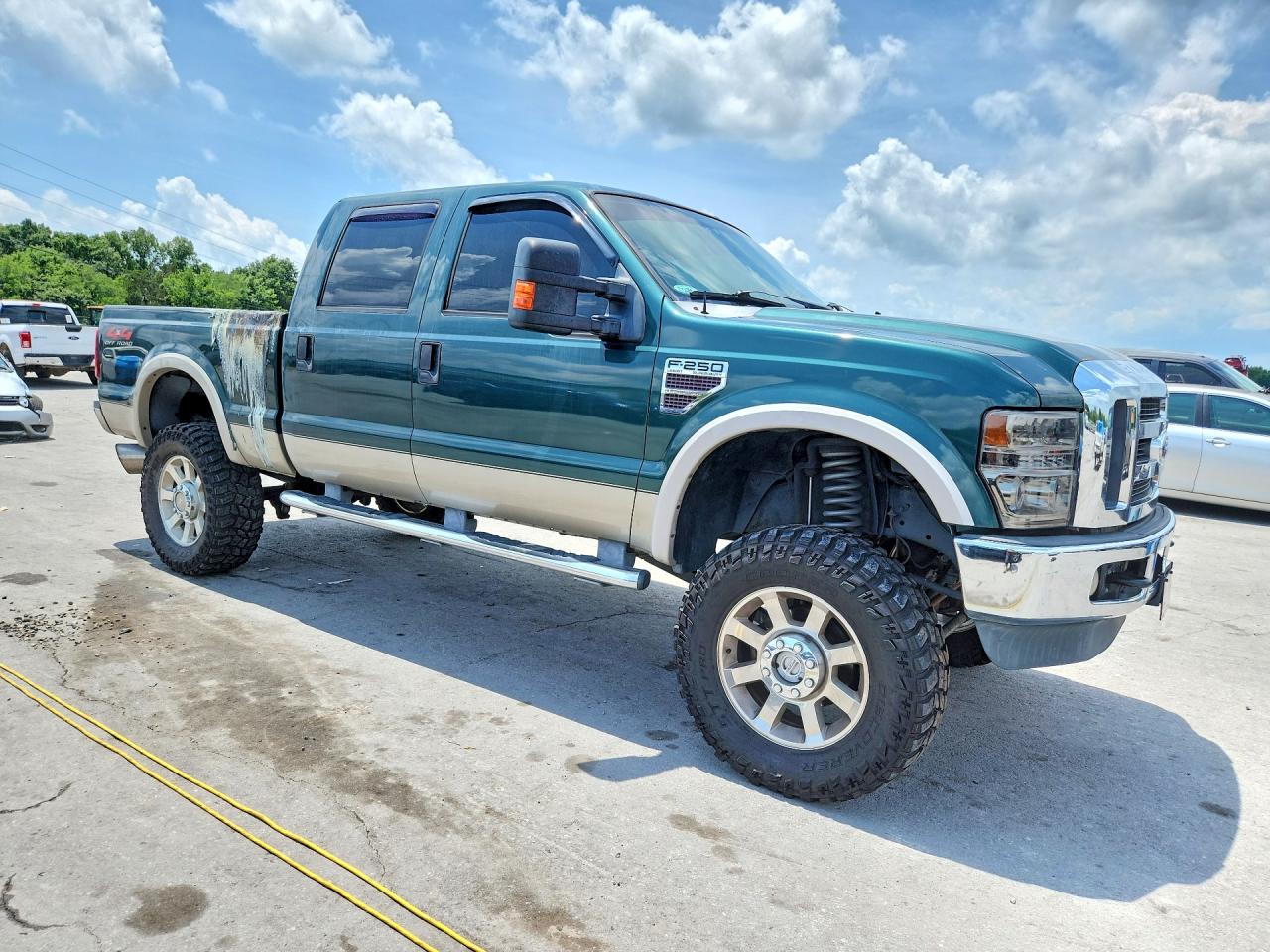 2008 Ford F250 Super Duty Green vin: 1FTSW21R58EC40062