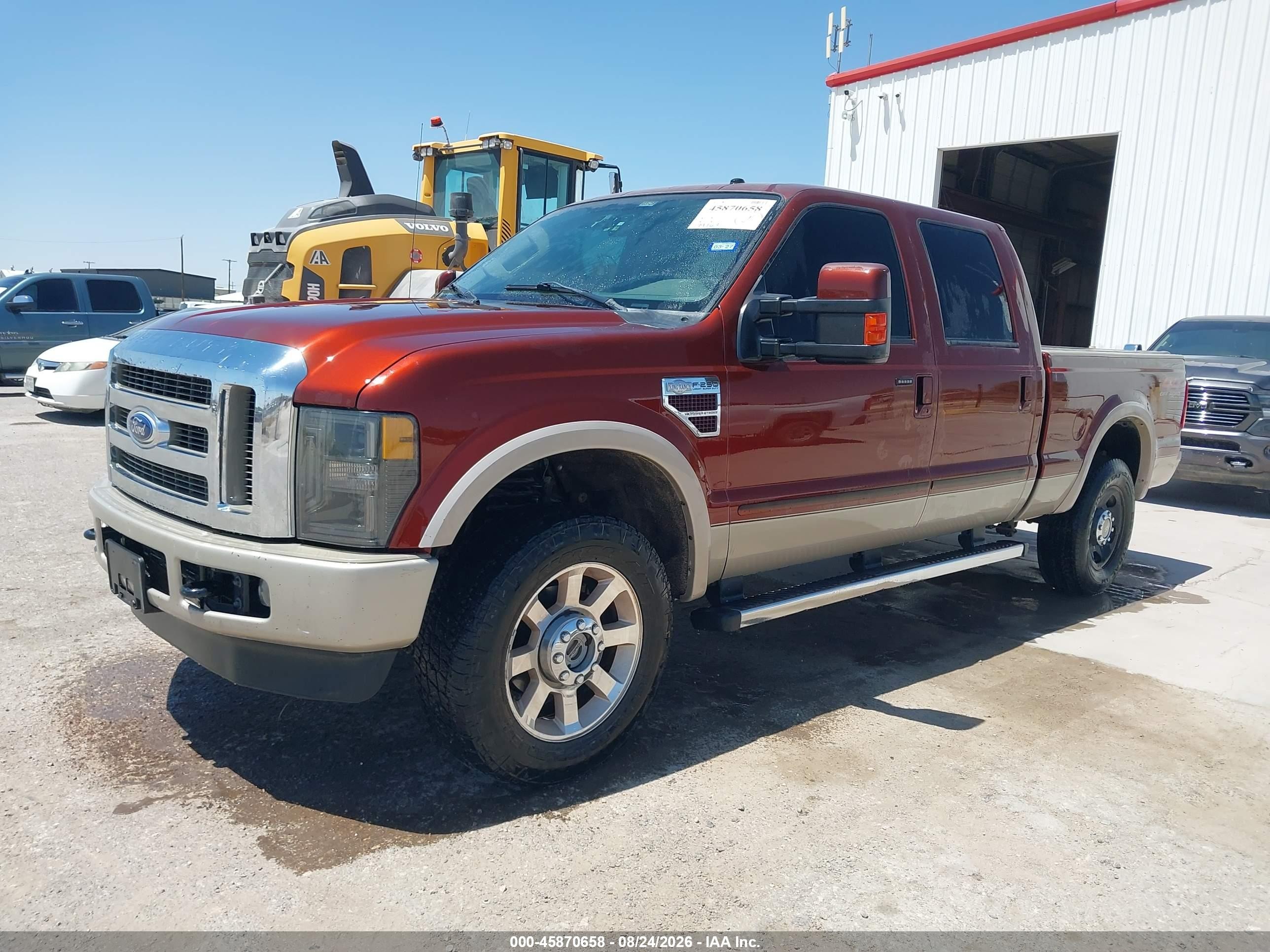 2008 Ford Super Duty F-250 Srw King Ranch Maroon vin: 1FTSW21R58ED09283