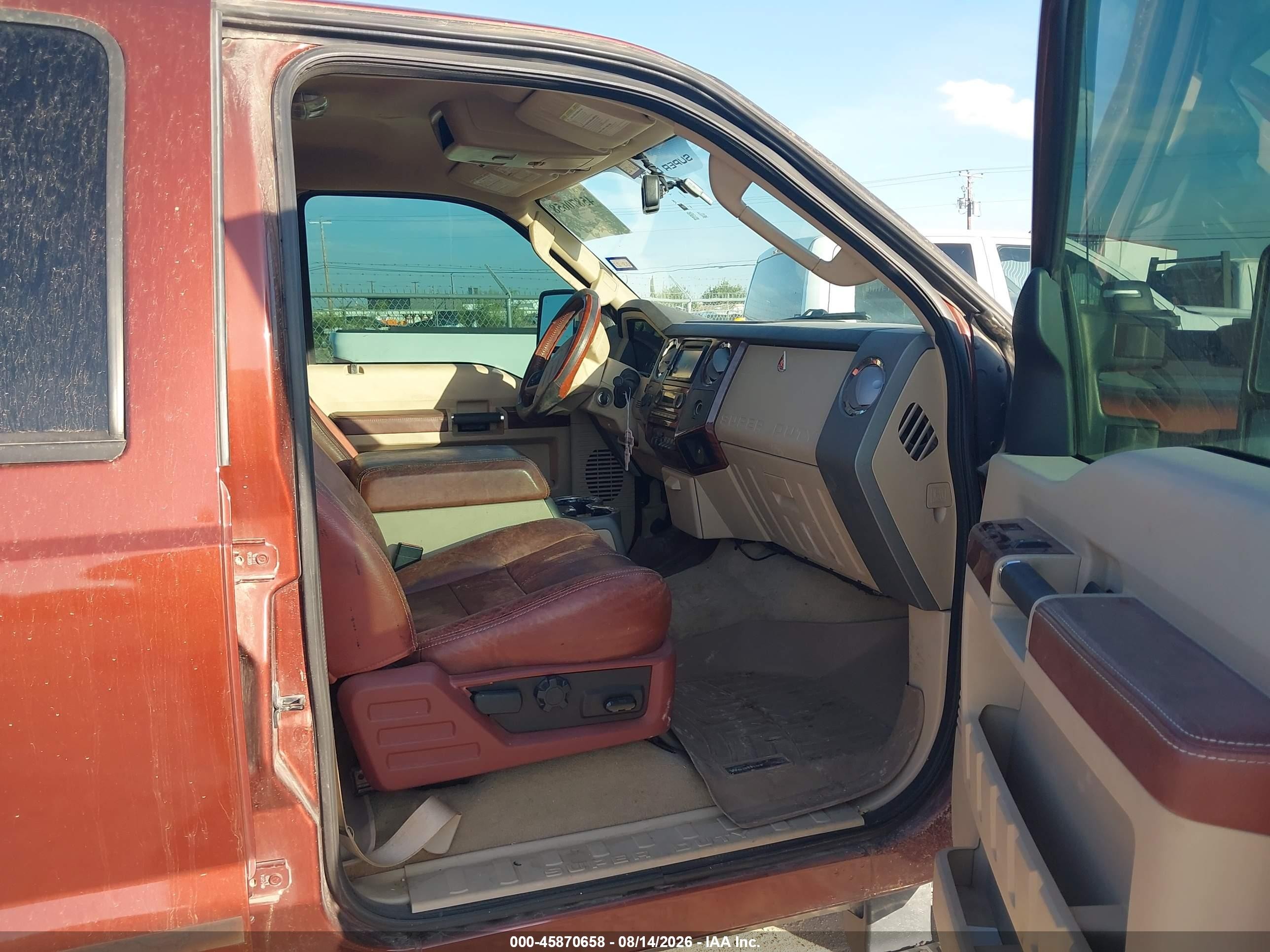 2008 Ford Super Duty F-250 Srw King Ranch Maroon vin: 1FTSW21R58ED09283