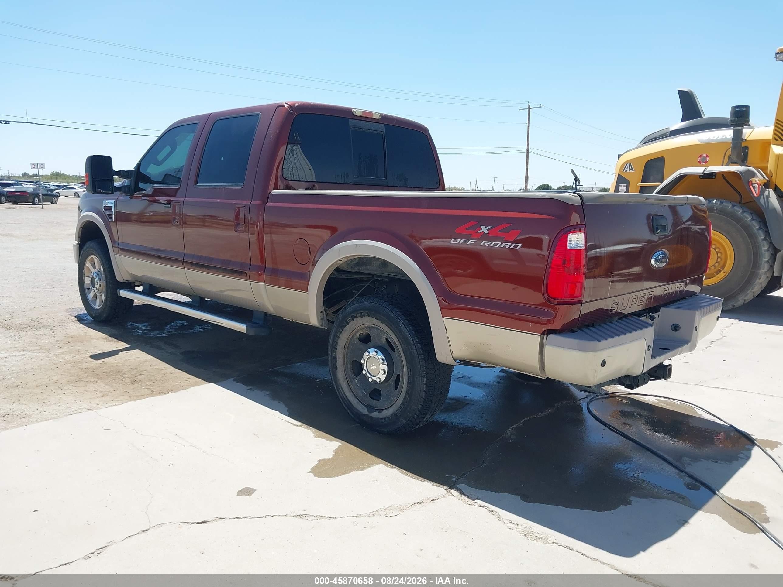 2008 Ford Super Duty F-250 Srw King Ranch Maroon vin: 1FTSW21R58ED09283