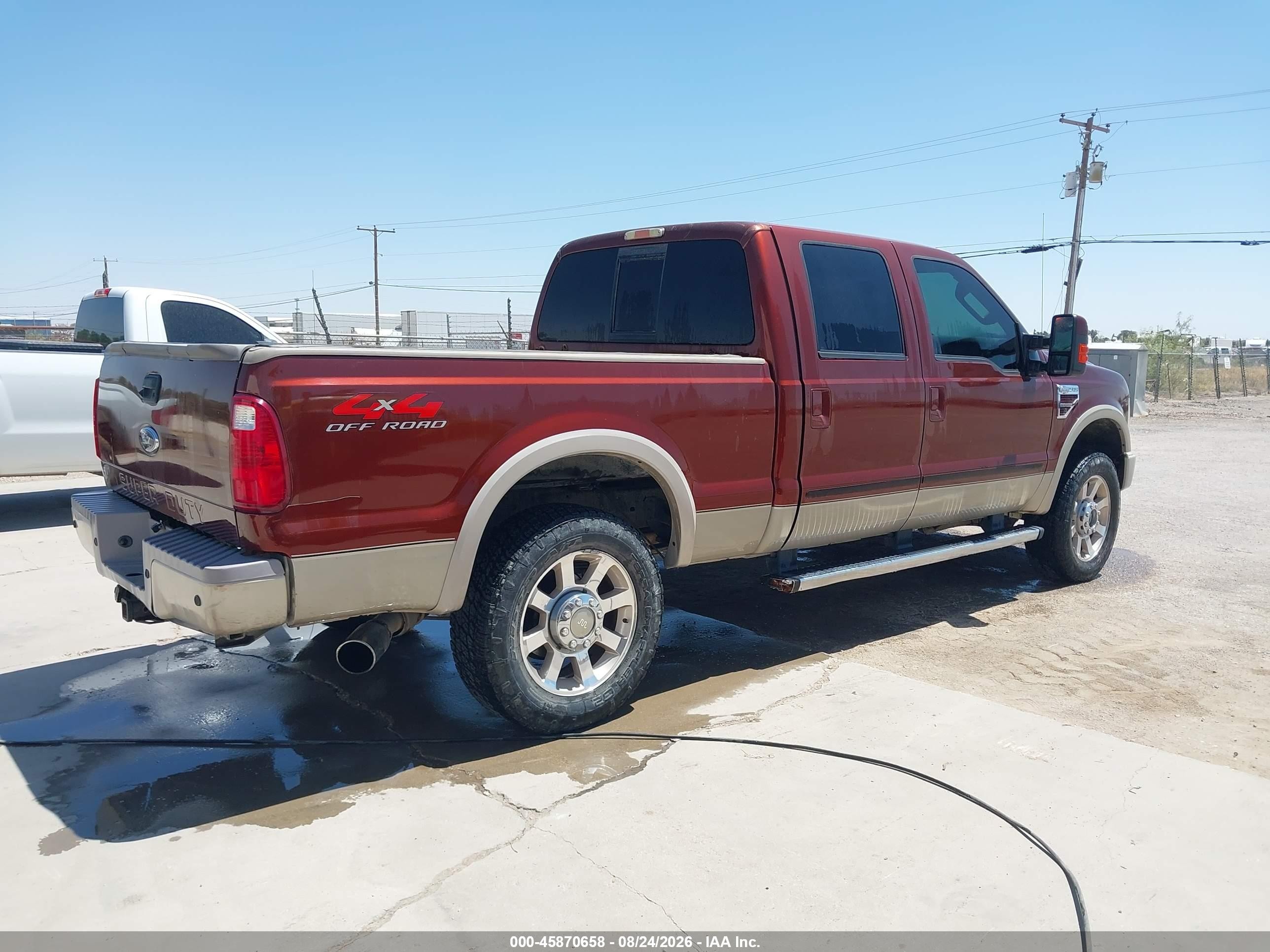 2008 Ford Super Duty F-250 Srw King Ranch Maroon vin: 1FTSW21R58ED09283