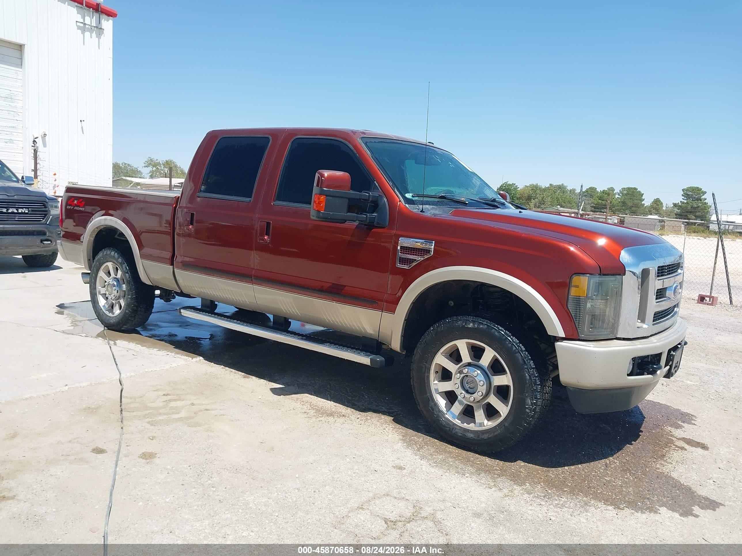 2008 Ford Super Duty F-250 Srw King Ranch Maroon vin: 1FTSW21R58ED09283