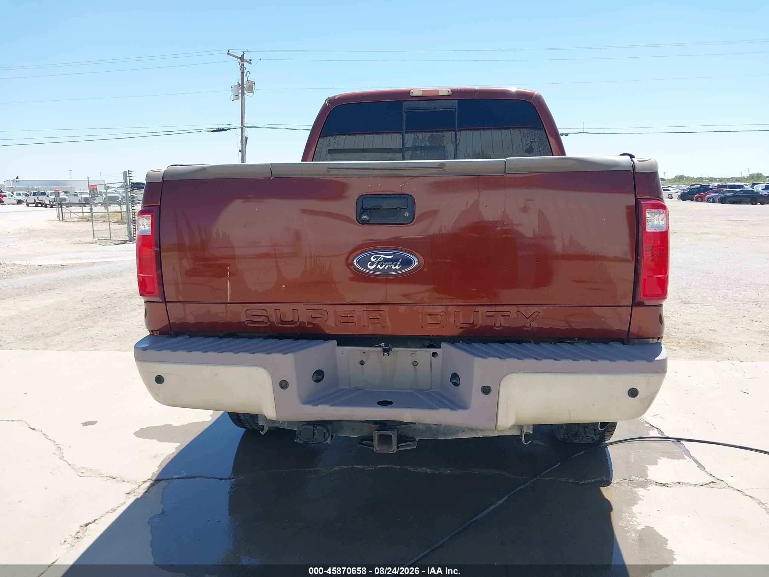 2008 Ford Super Duty F-250 Srw King Ranch Maroon vin: 1FTSW21R58ED09283