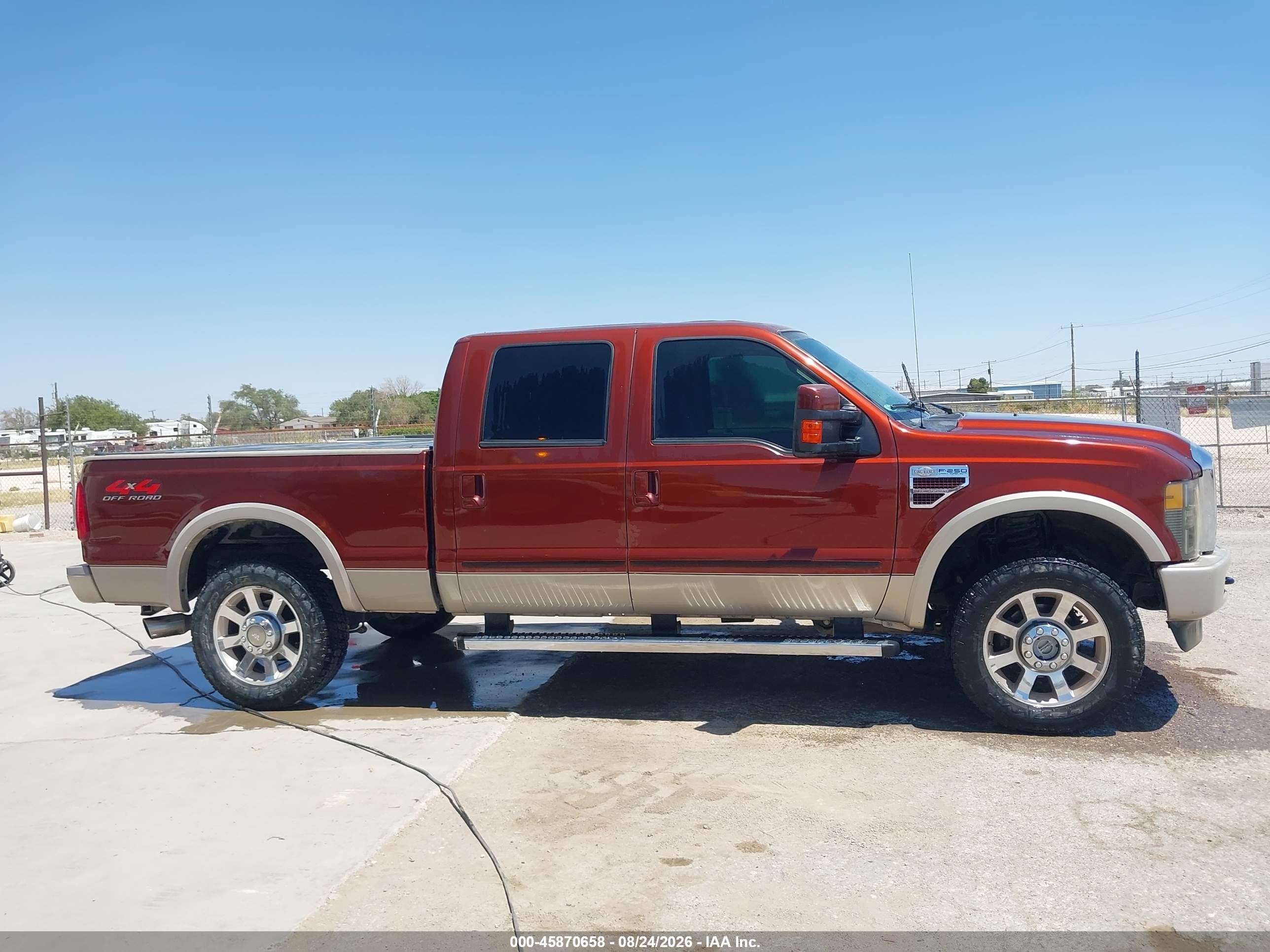 2008 Ford Super Duty F-250 Srw King Ranch Maroon vin: 1FTSW21R58ED09283