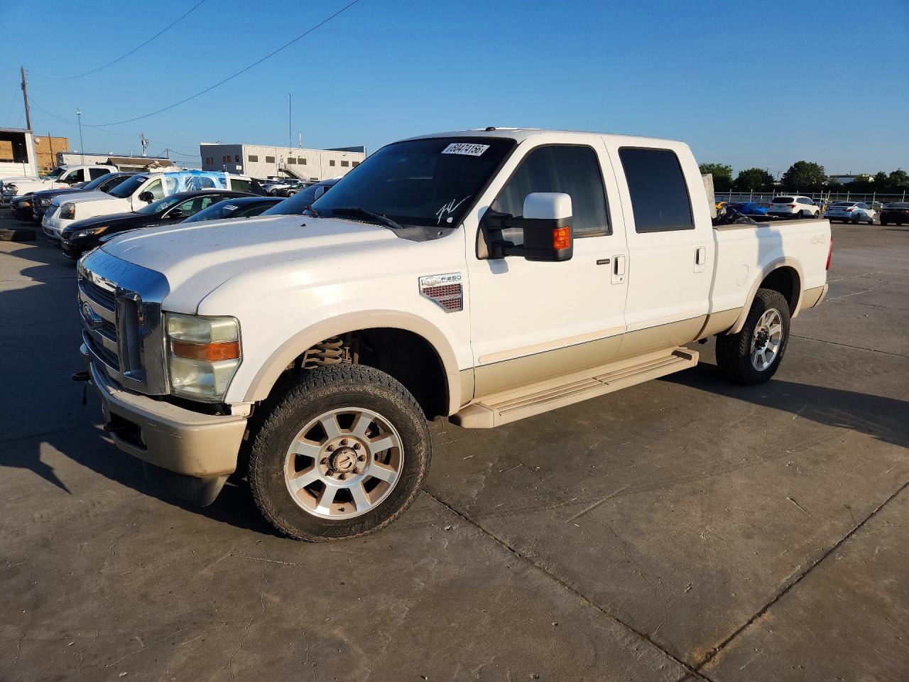 2008 Ford F250 Super Duty White vin: 1FTSW21R58EE34090