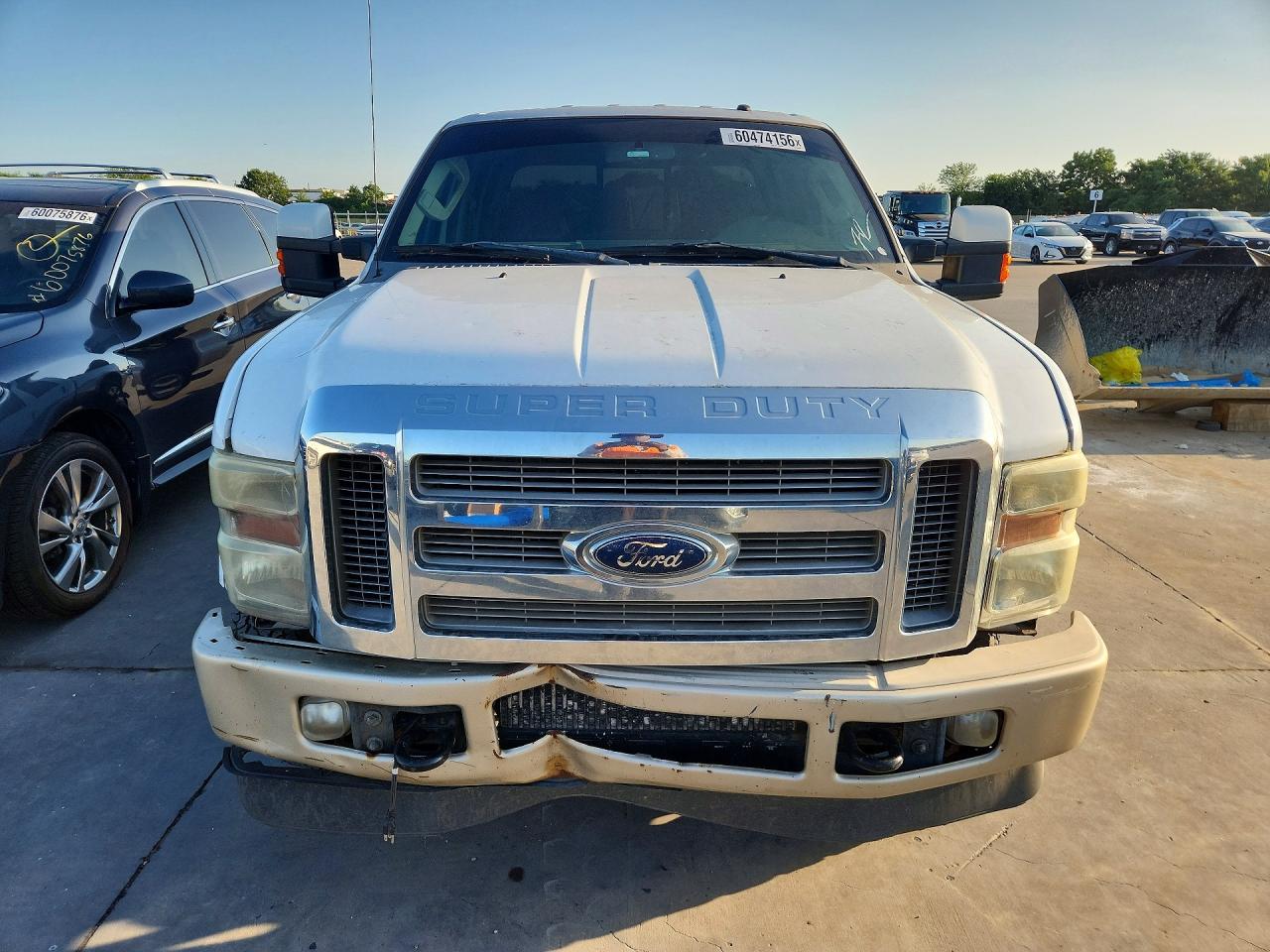 2008 Ford F250 Super Duty White vin: 1FTSW21R58EE34090
