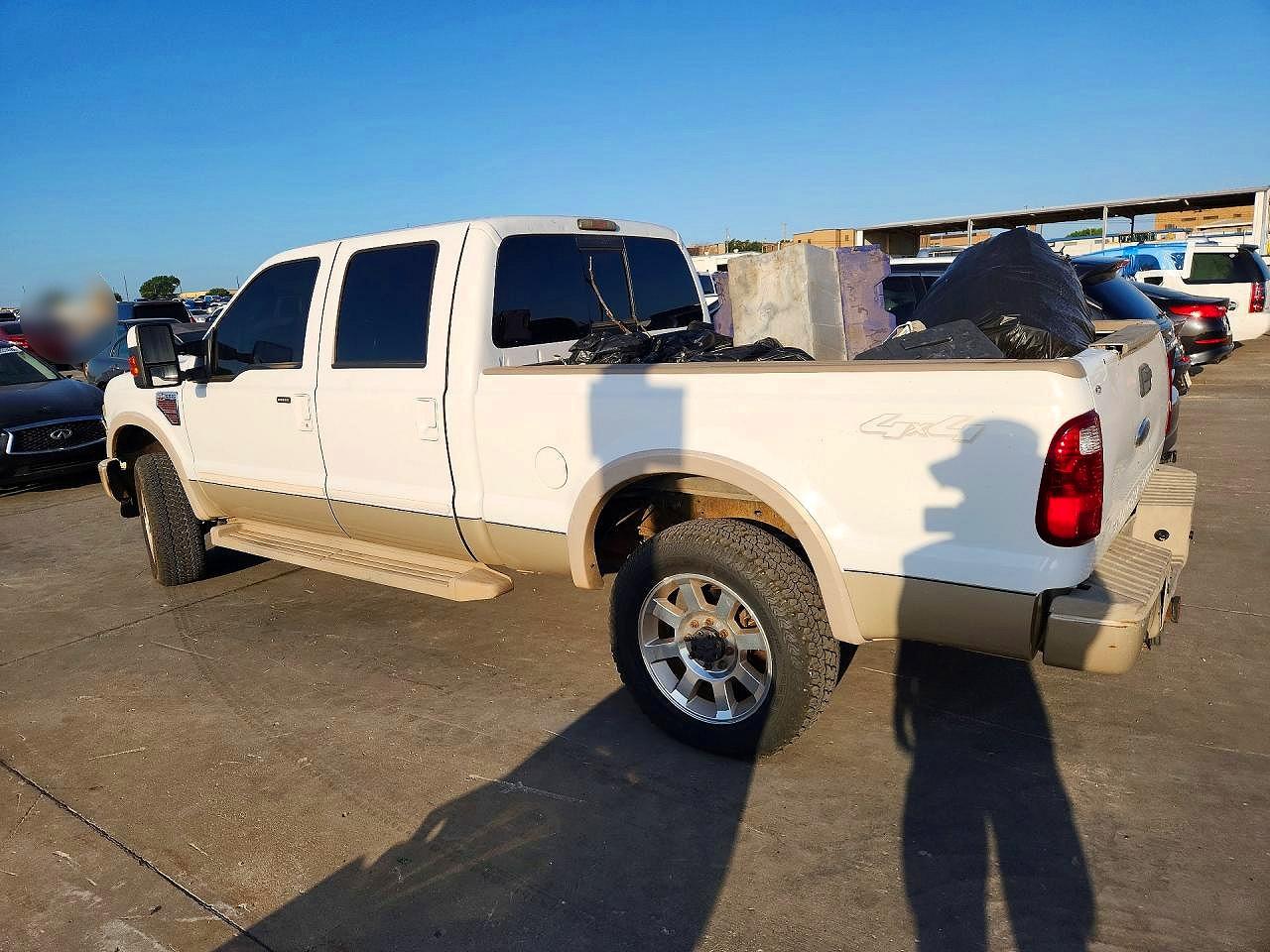 2008 Ford F250 Super Duty White vin: 1FTSW21R58EE34090