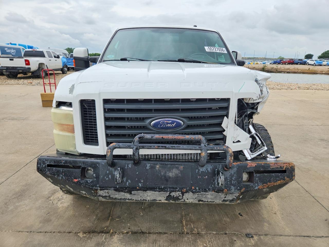2008 Ford F250 Super Duty White vin: 1FTSW21R68EA11583