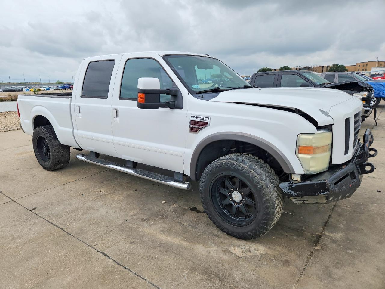 2008 Ford F250 Super Duty White vin: 1FTSW21R68EA11583