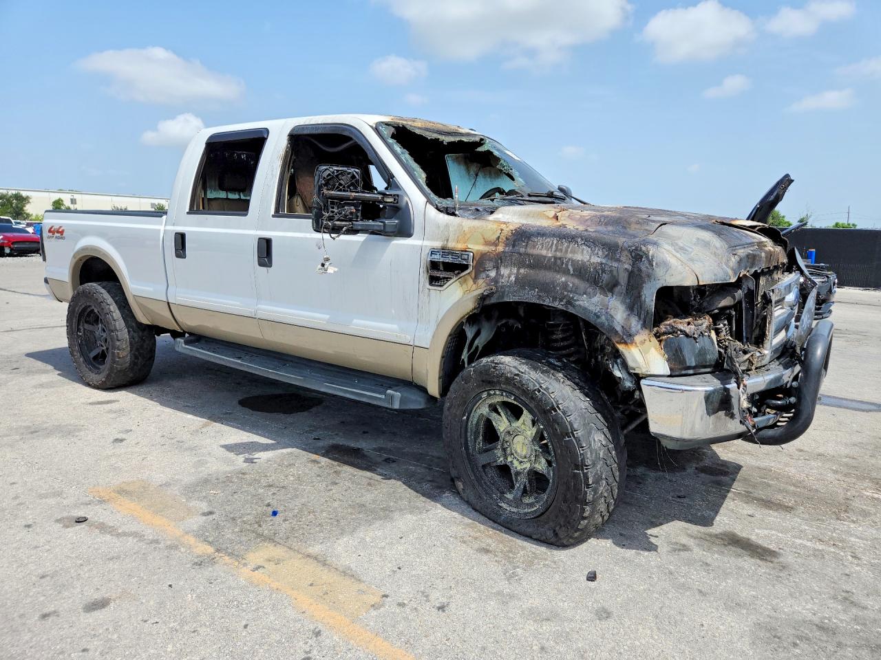 2008 Ford F250 Super Duty White vin: 1FTSW21R68EB65971