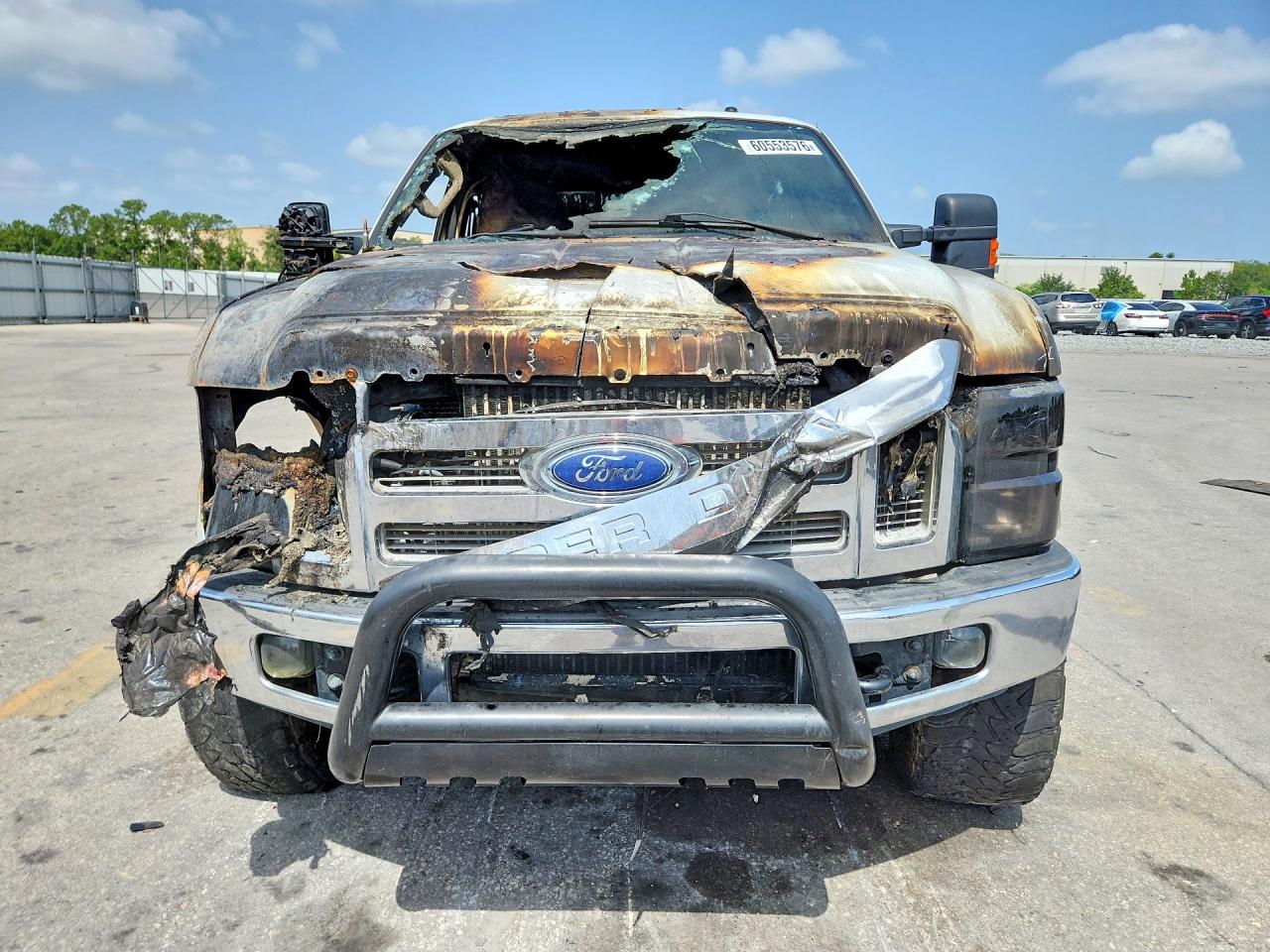 2008 Ford F250 Super Duty White vin: 1FTSW21R68EB65971