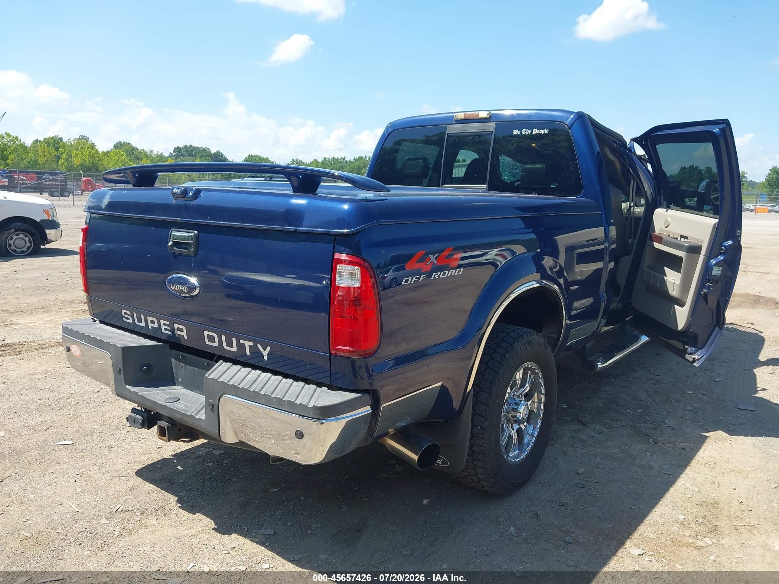 2008 Ford Super Duty F-250 Srw Fx4/harley-davidson/king Ranch/lariat/xl/xlt Blue vin: 1FTSW21R68EC74690