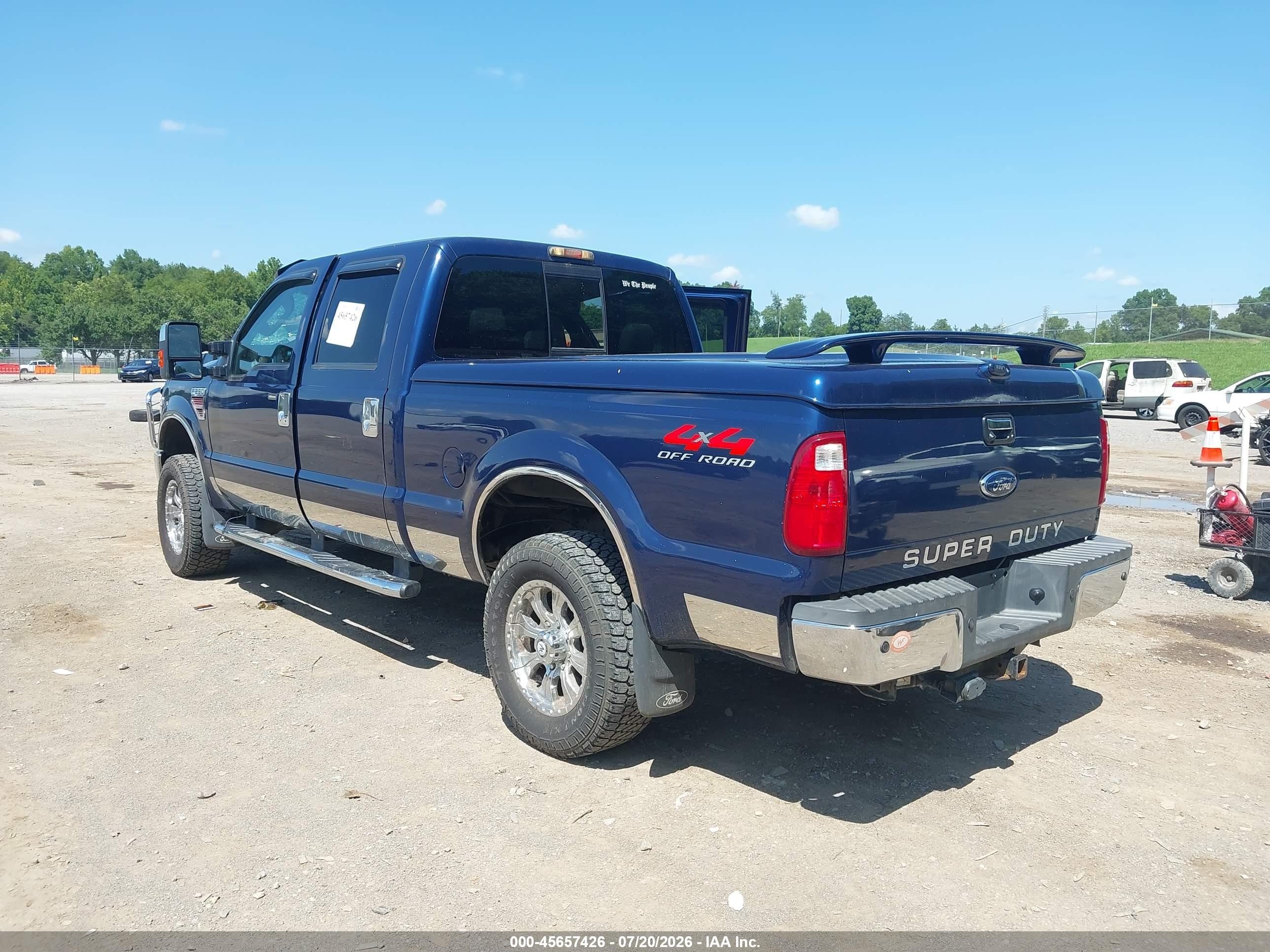 2008 Ford Super Duty F-250 Srw Fx4/harley-davidson/king Ranch/lariat/xl/xlt Blue vin: 1FTSW21R68EC74690