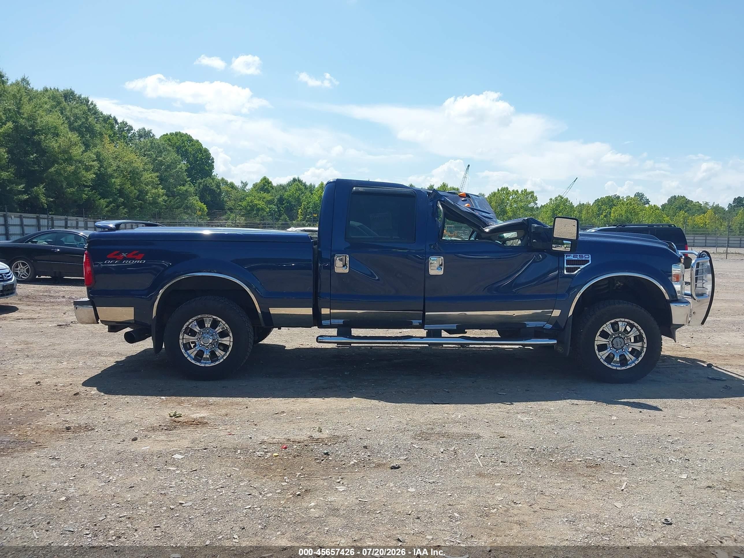 2008 Ford Super Duty F-250 Srw Fx4/harley-davidson/king Ranch/lariat/xl/xlt Blue vin: 1FTSW21R68EC74690