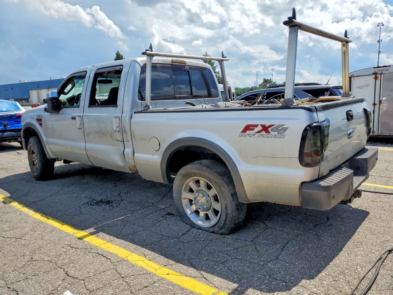2008 Ford F250 Super Duty Silver vin: 1FTSW21R68EC86936