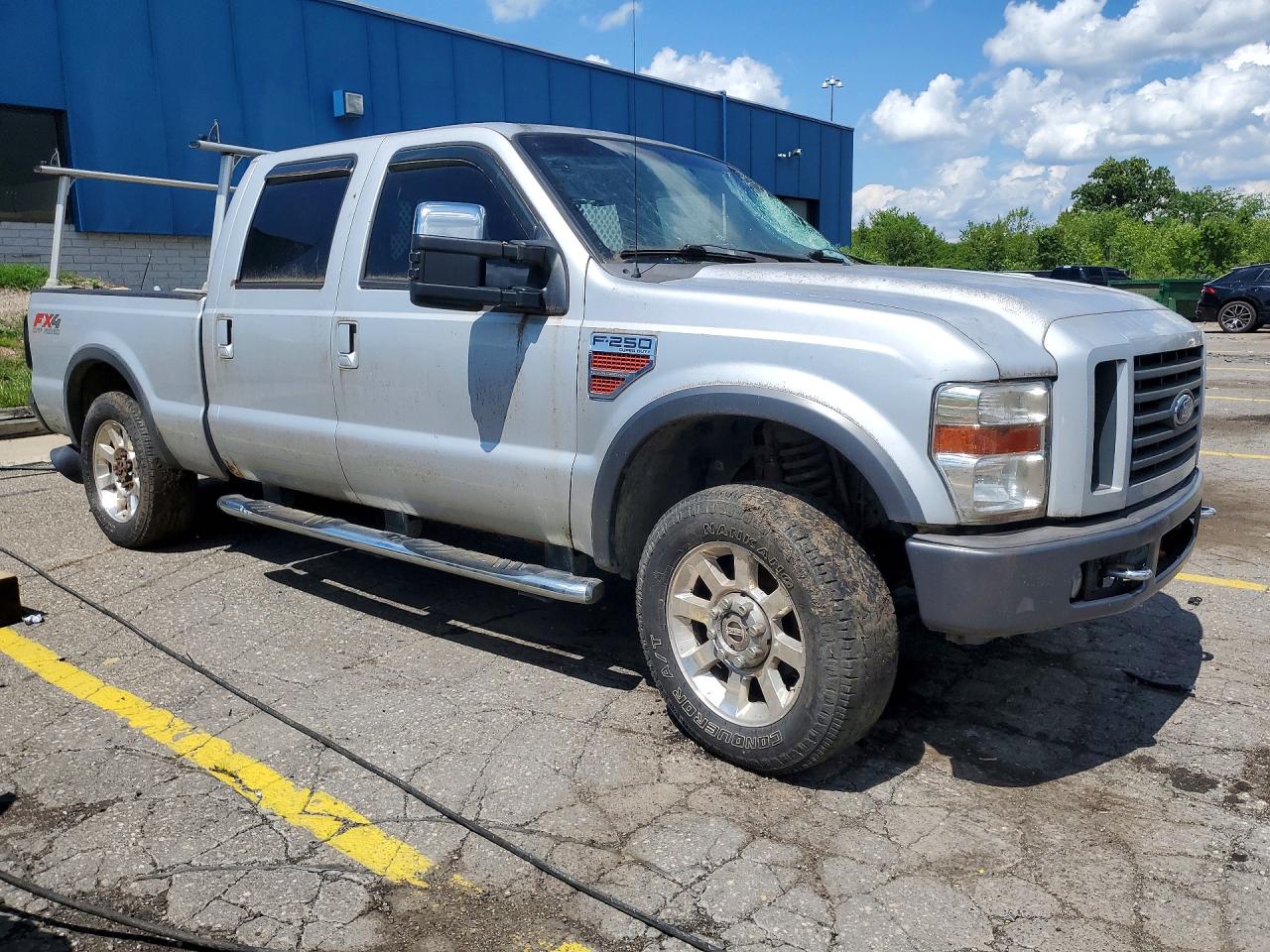 2008 Ford F250 Super Duty Silver vin: 1FTSW21R68EC86936